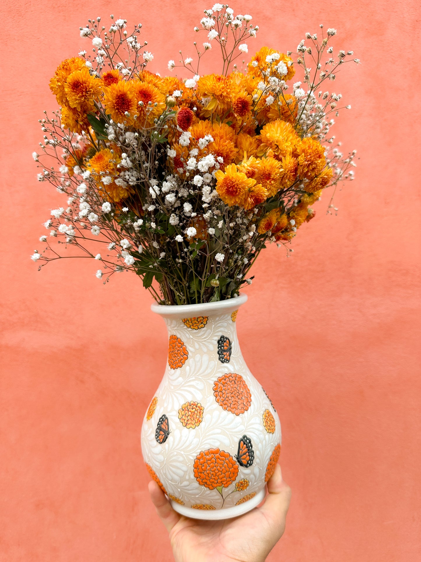 PRE-ORDEN Florero Mariposas