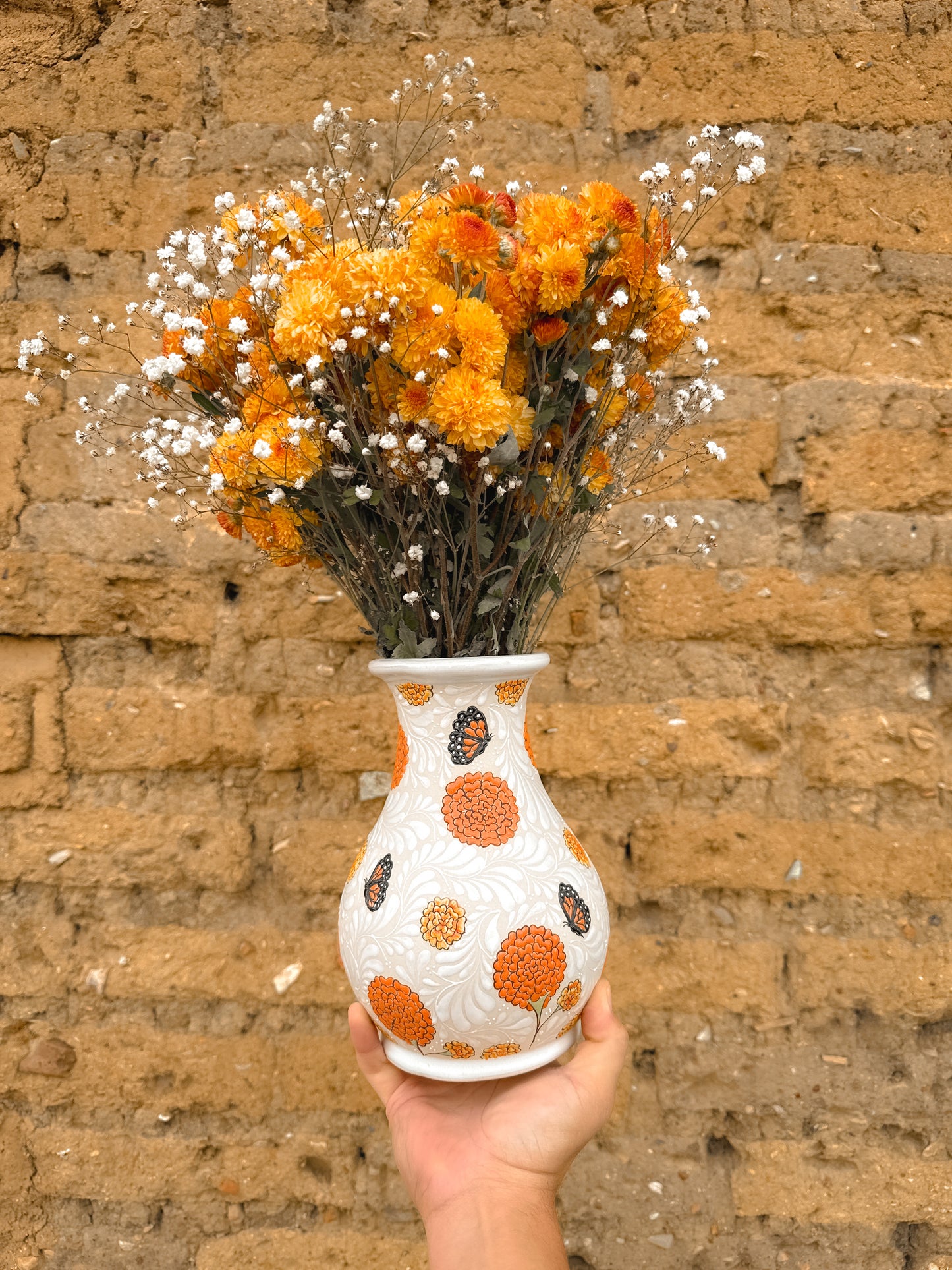 PRE-ORDEN Florero Mariposas