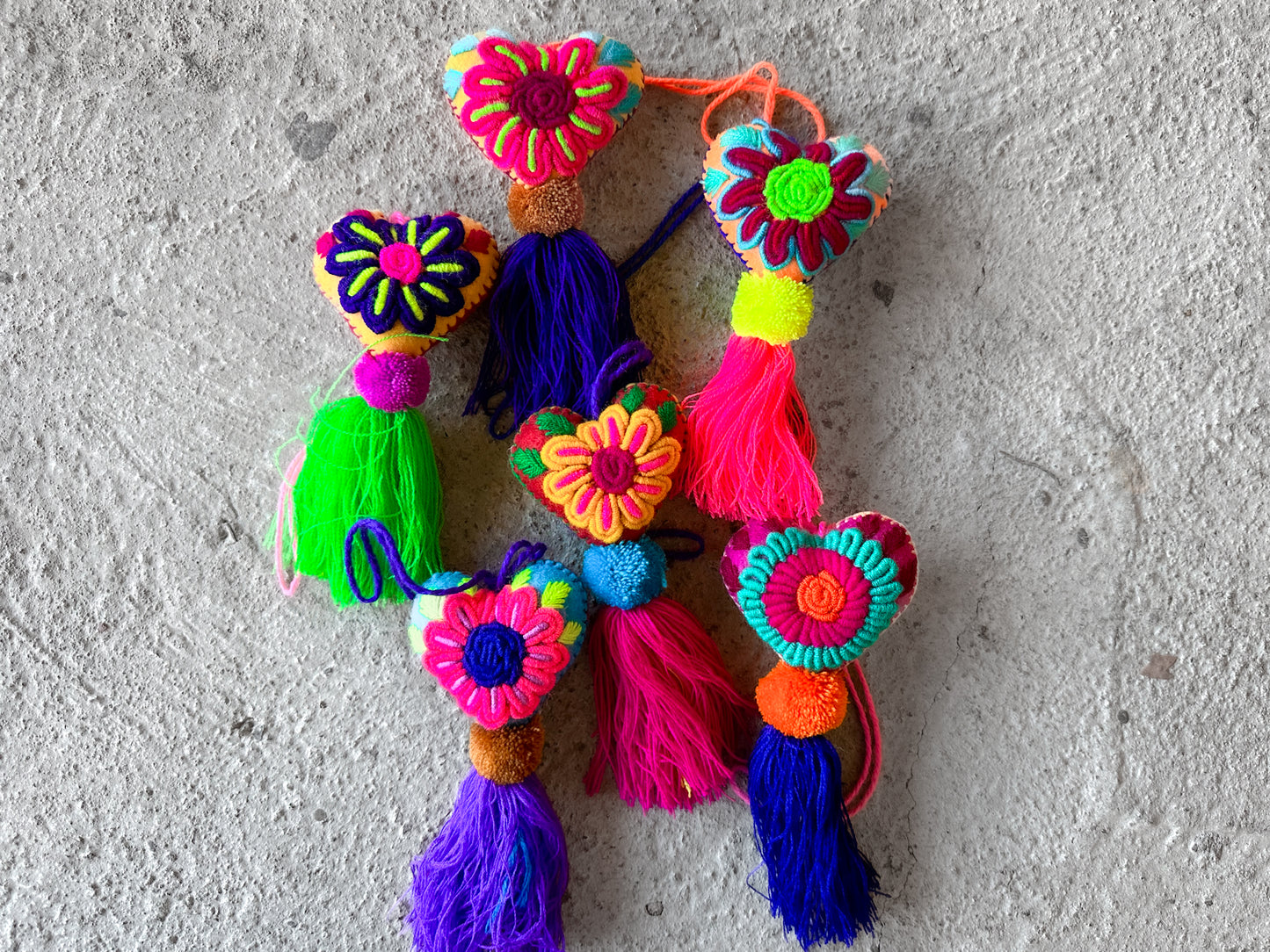 Corazoncito Embroidered Bag Charm - Assorted