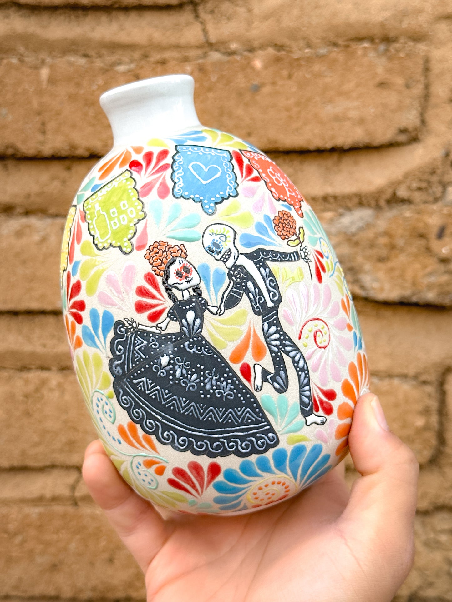 PRE-ORDER Dia de Muertos Flower Vase