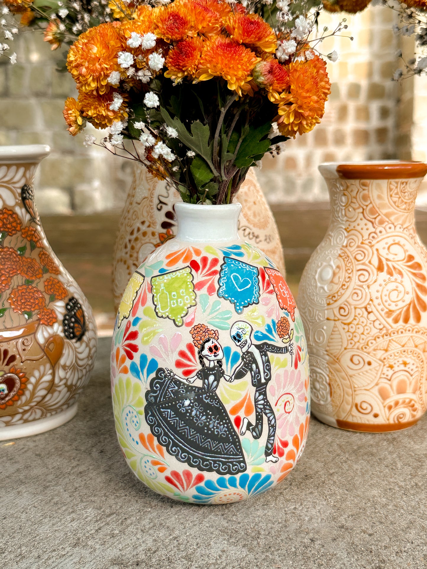 PRE-ORDER Dia de Muertos Flower Vase