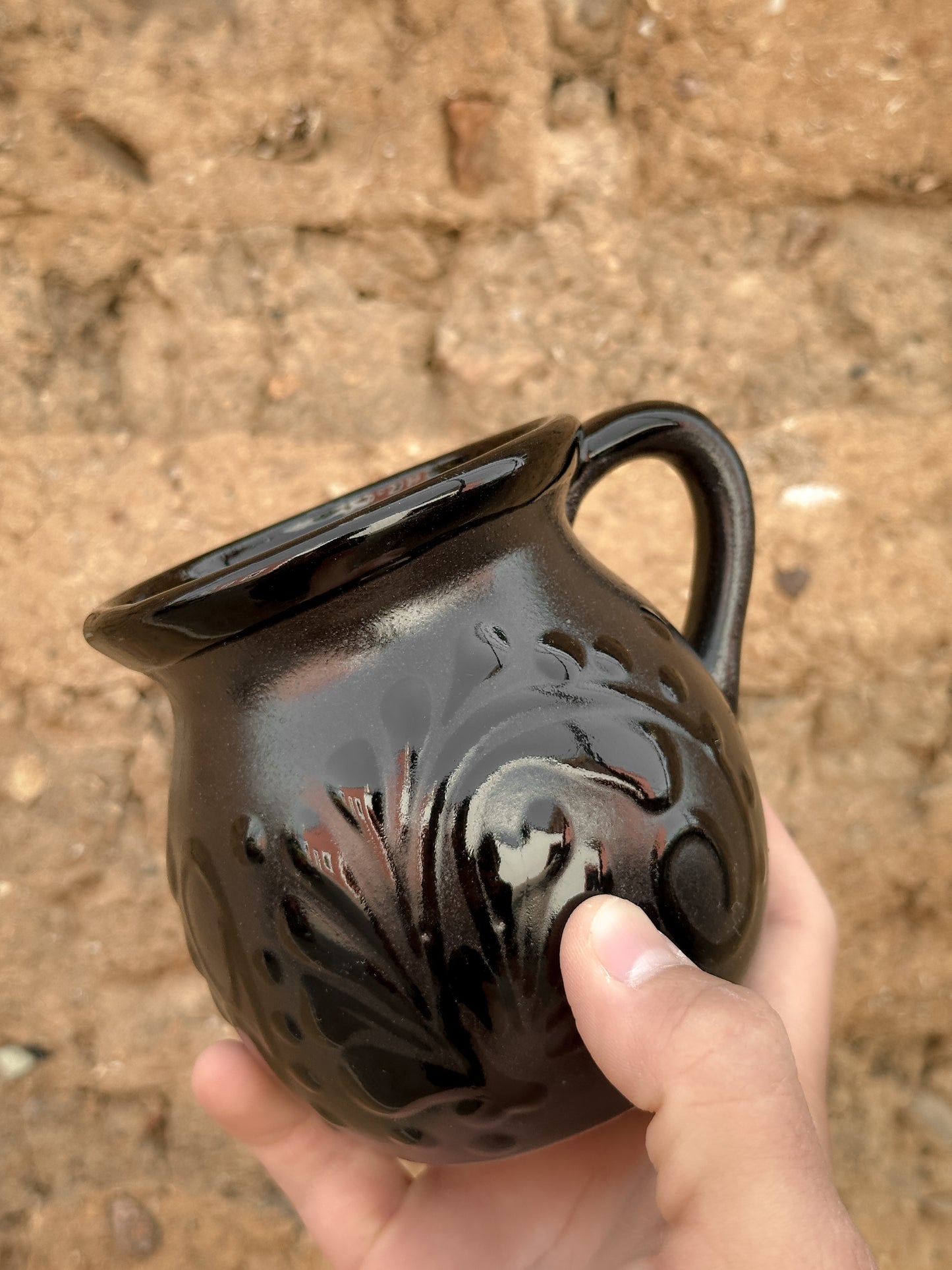 Black Mexican Jarrito Mug