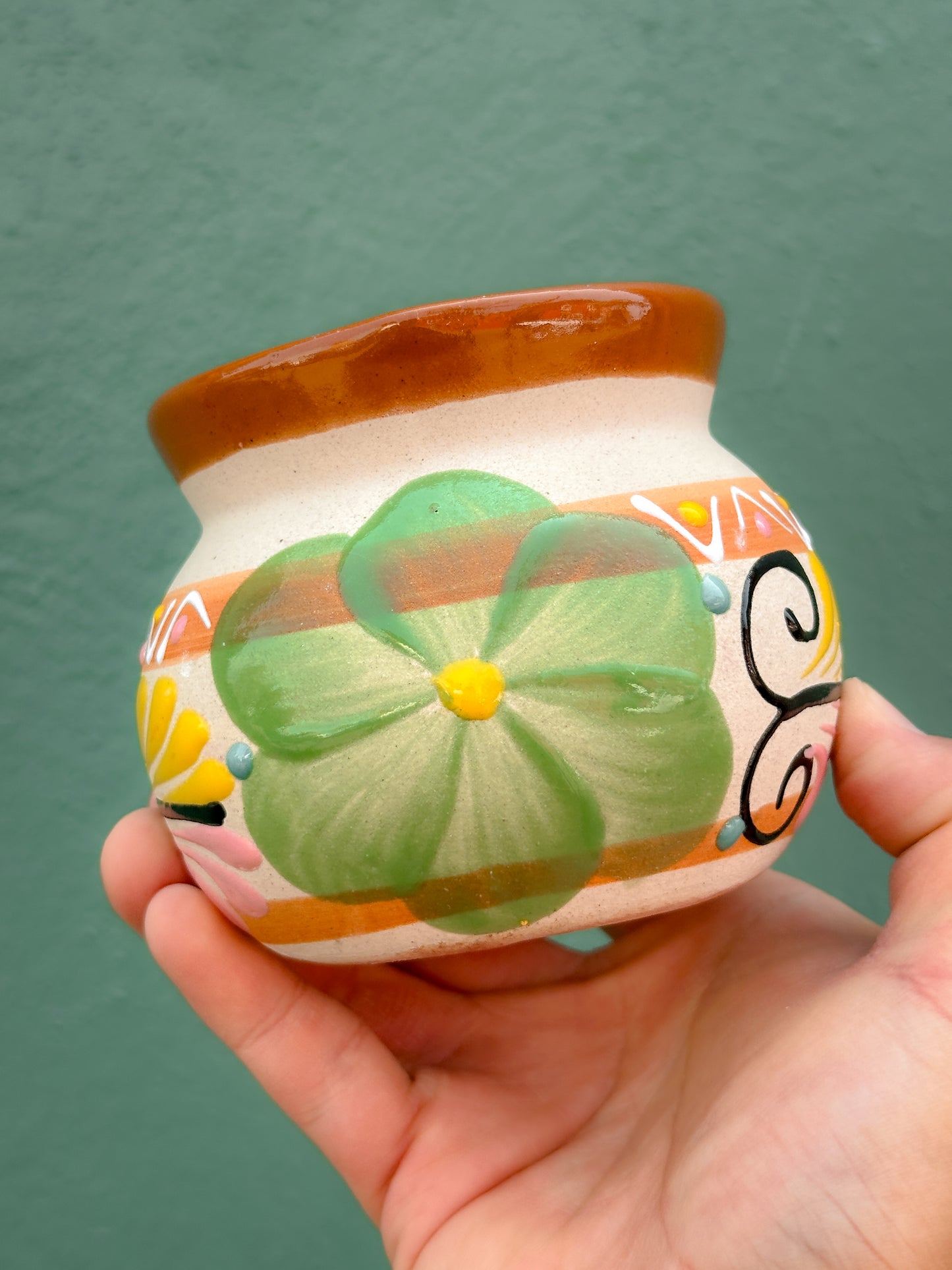Floral Mexican Tacita