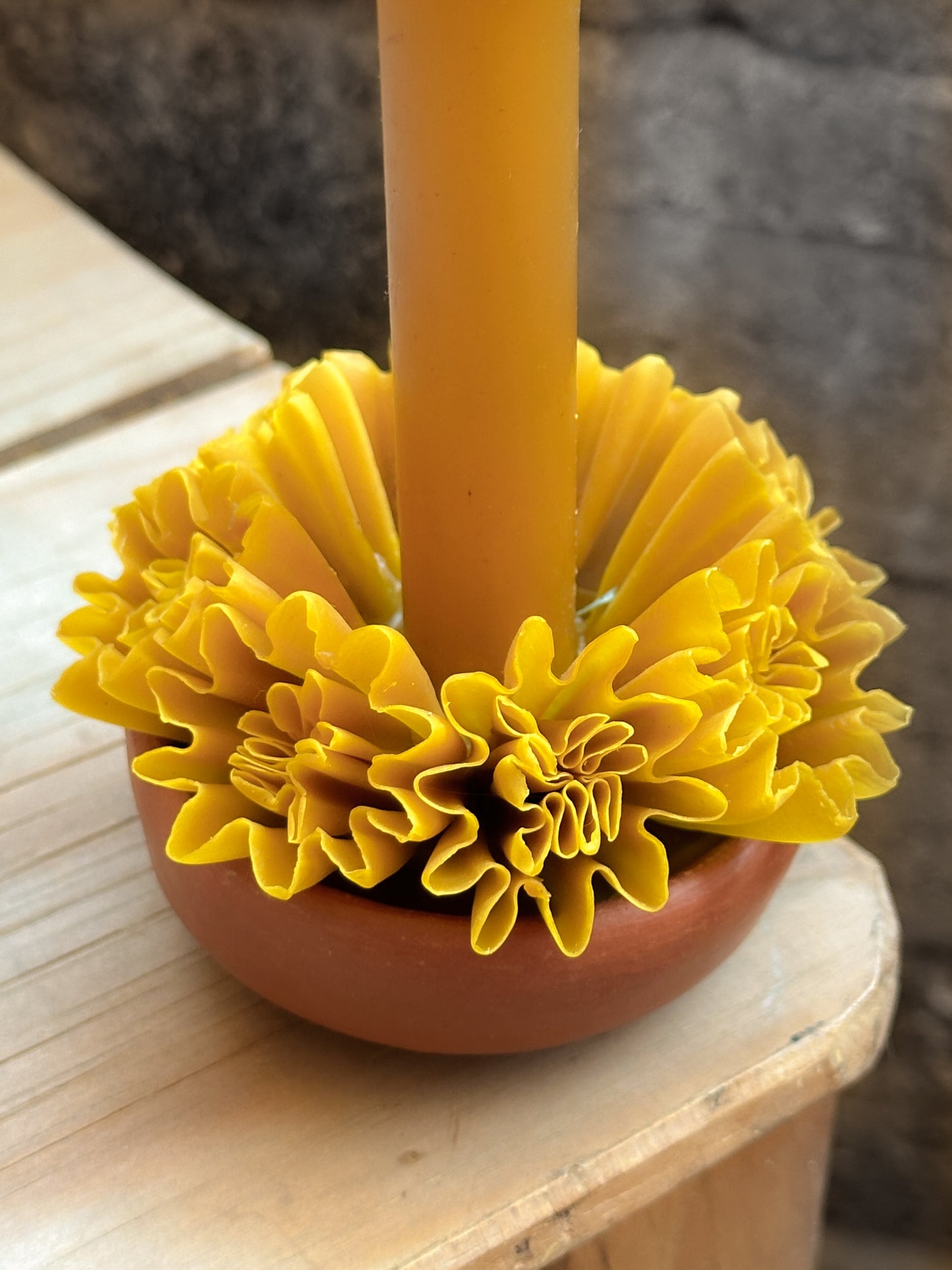 Vela de cera de abejas Leslie pequeña