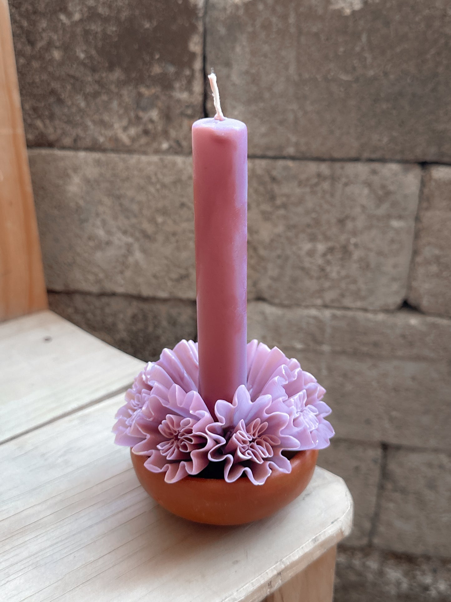 Vela de cera de abejas Leslie pequeña