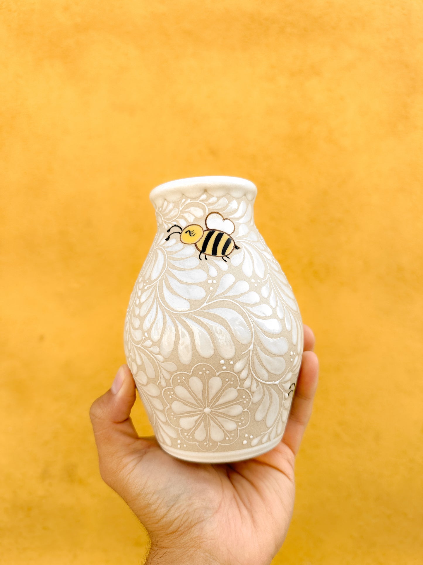 PRE-ORDER Bees Small Flower Vase (SHIPS IN APPROX. 6-12 WEEKS)