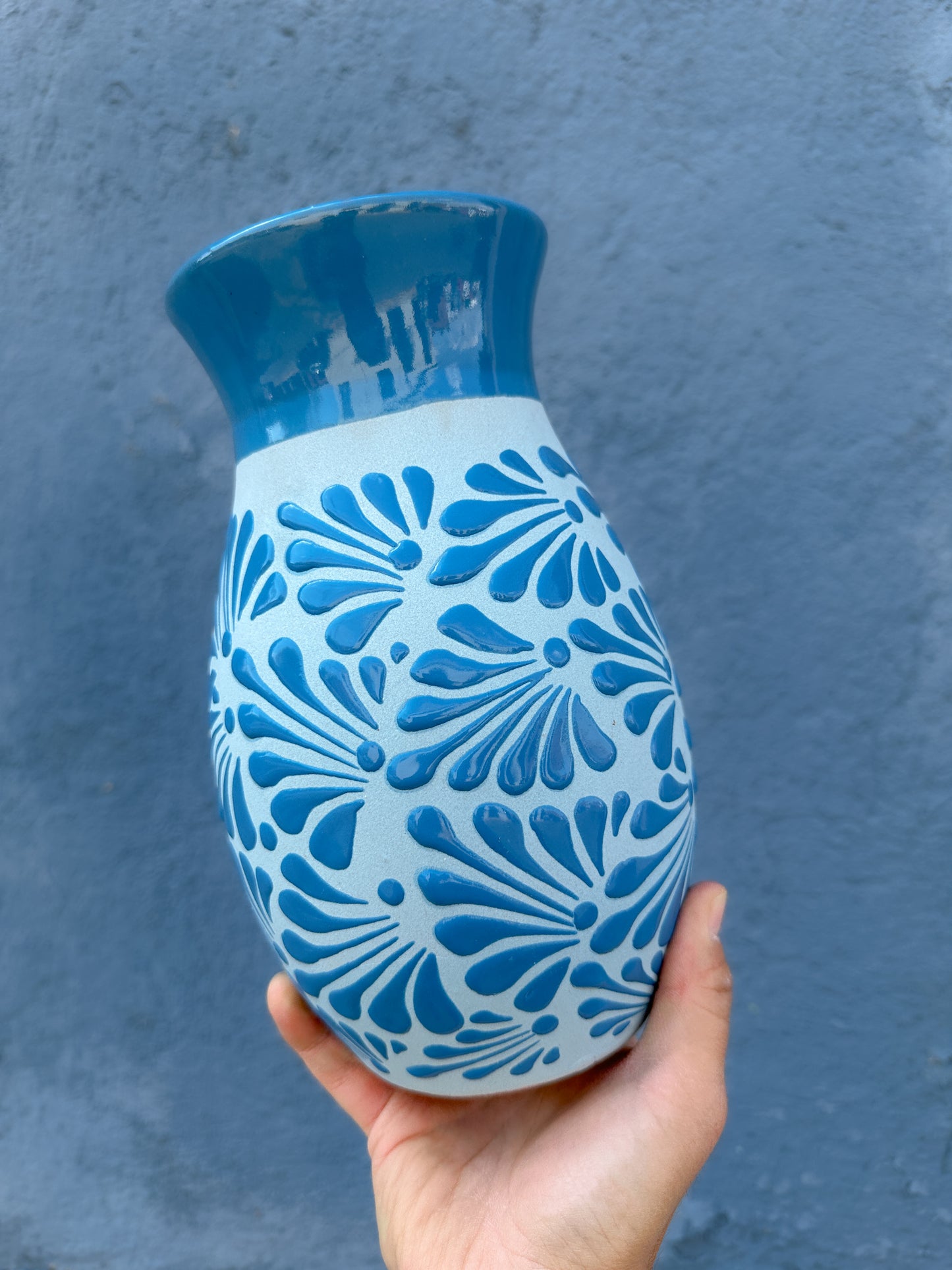 PRE-ORDER Blue Flower Vase (SHIPS IN APPROX. 14 WEEKS)