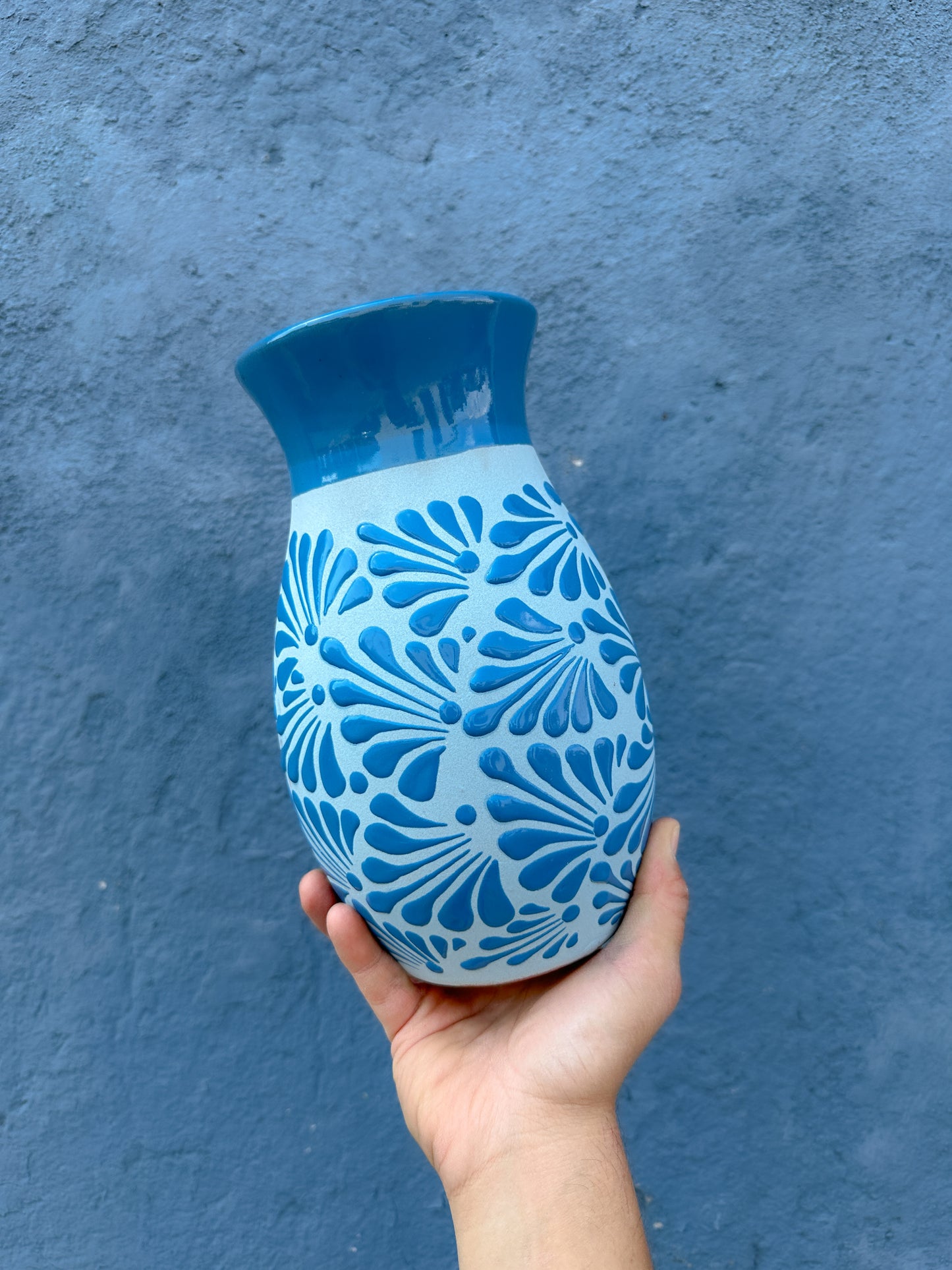 PRE-ORDER Blue Flower Vase (SHIPS IN APPROX. 14 WEEKS)