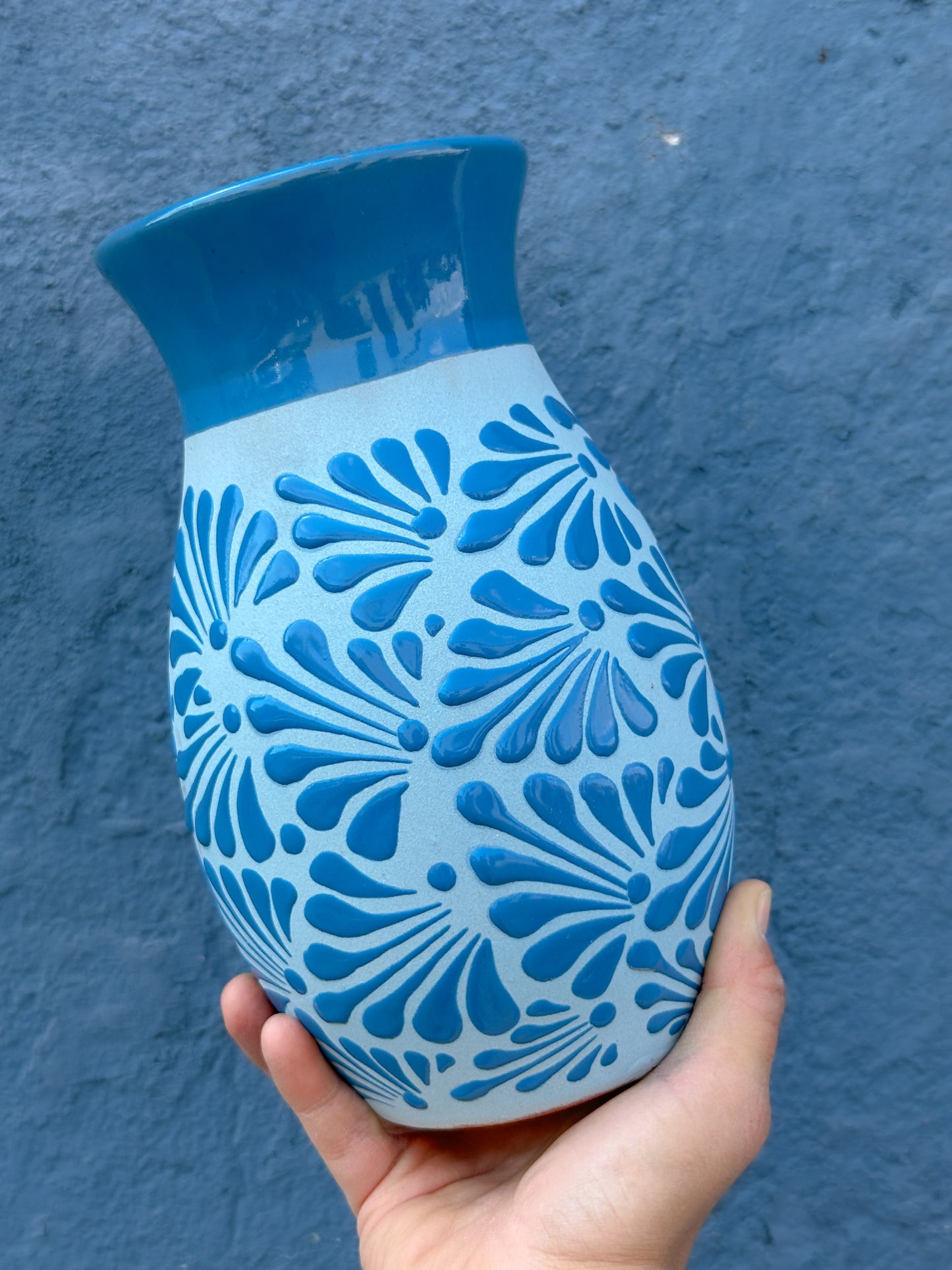 PRE-ORDER Blue Flower Vase (SHIPS IN APPROX. 14 WEEKS)