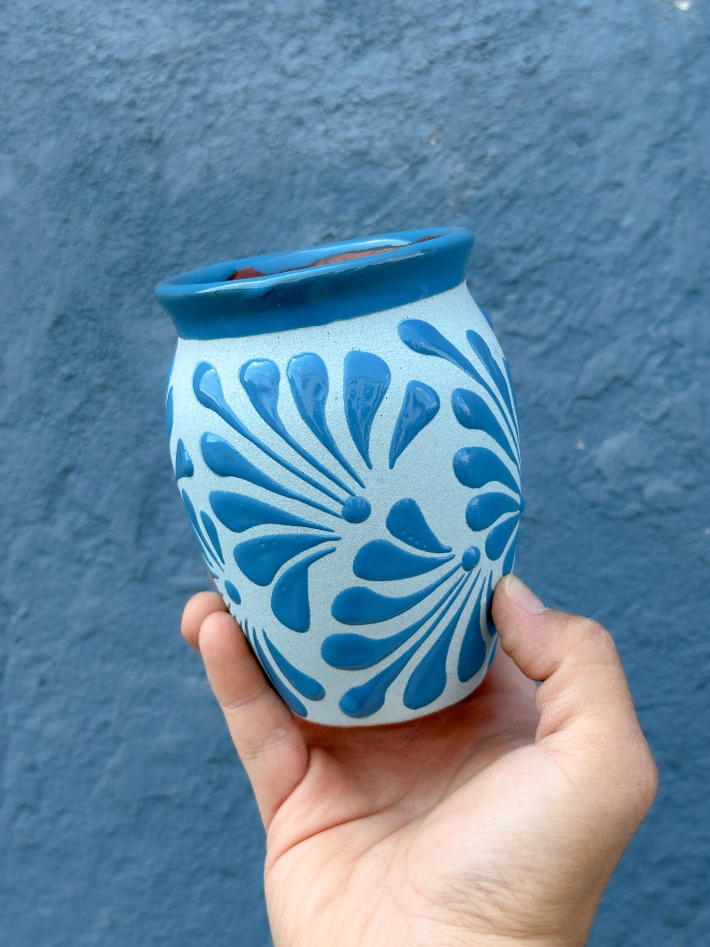 PRE-ORDER Blue Mexican Jarrito (SHIPS IN APPROX. 14 WEEKS)