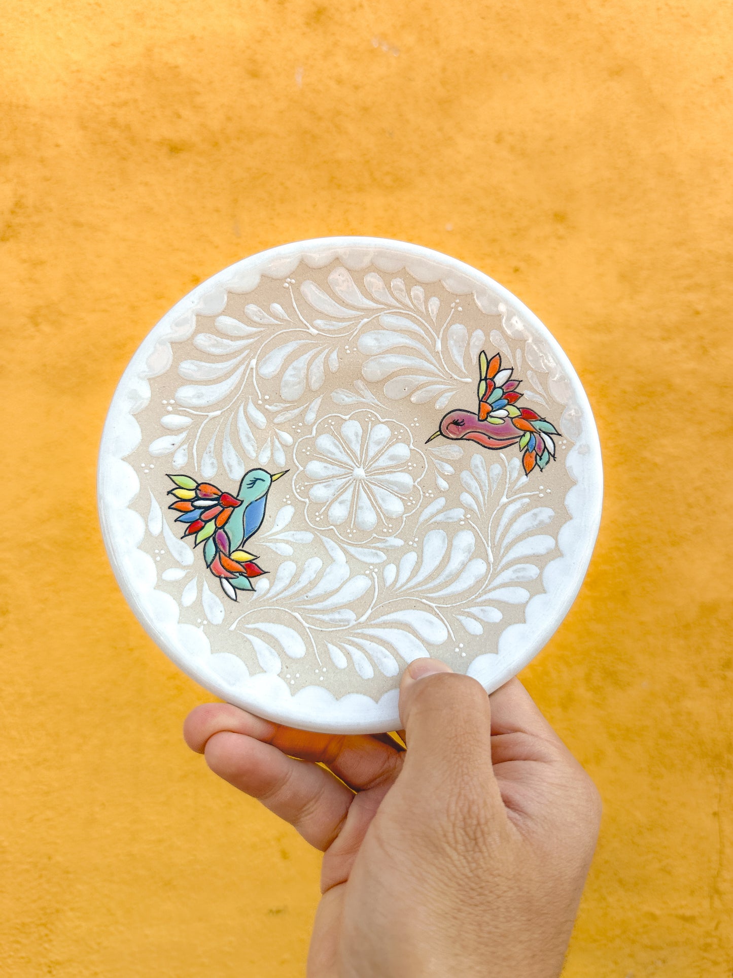 PRE-ORDER Hummingbirds Dessert Plate (SHIPS IN APPROX. 6-12 WEEKS)