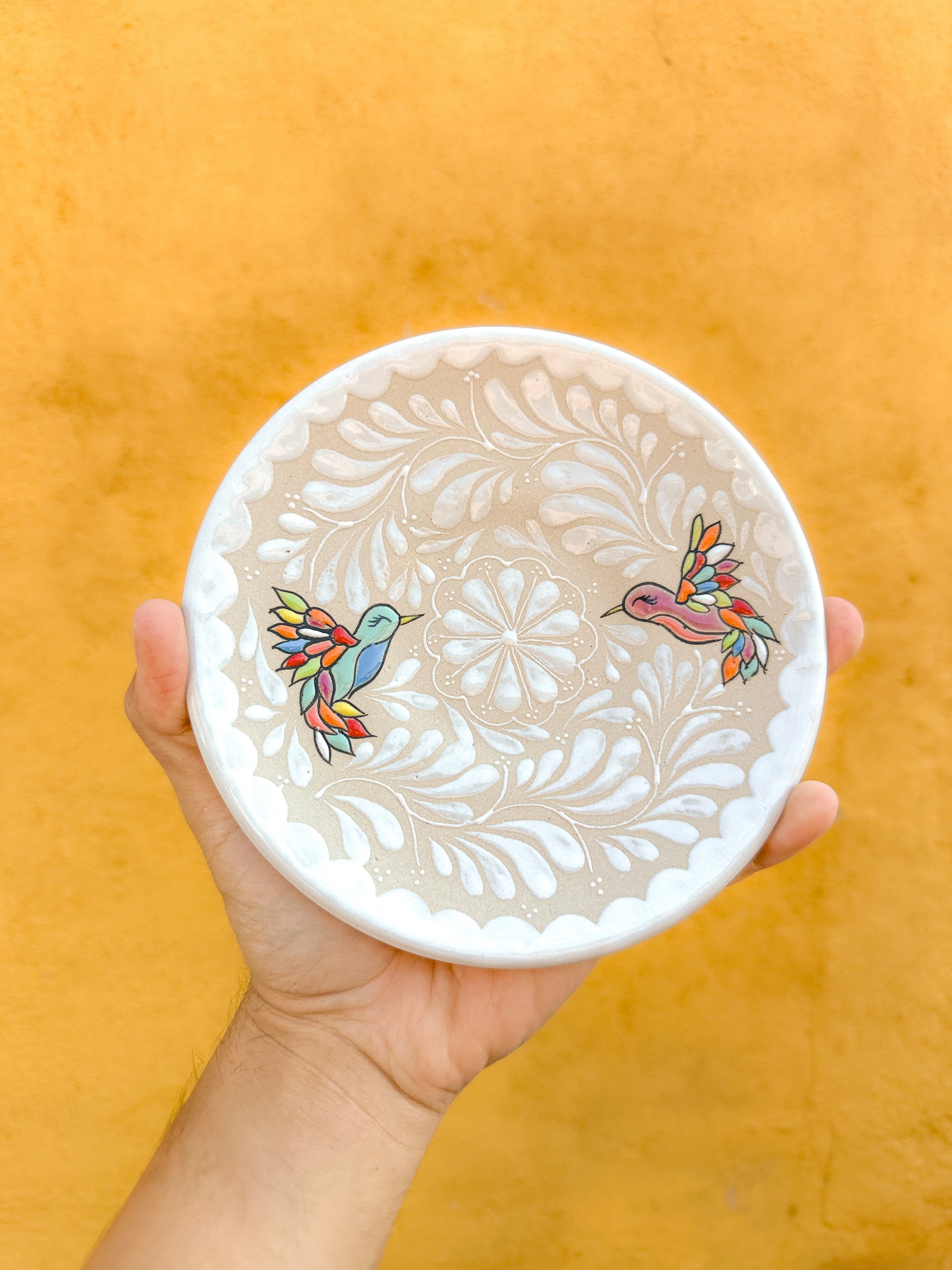PRE-ORDER Hummingbirds Dessert Plate (SHIPS IN APPROX. 6-12 WEEKS)