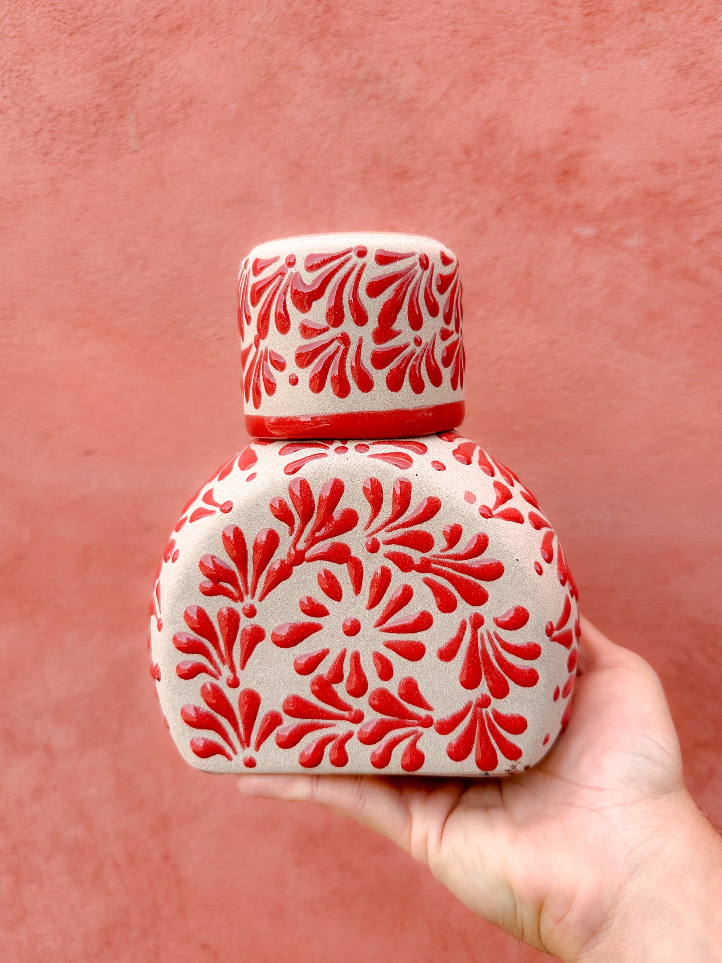 PRE-ORDER Red Tequilero Decanter (SHIPS IN APPROX. 14 WEEKS)