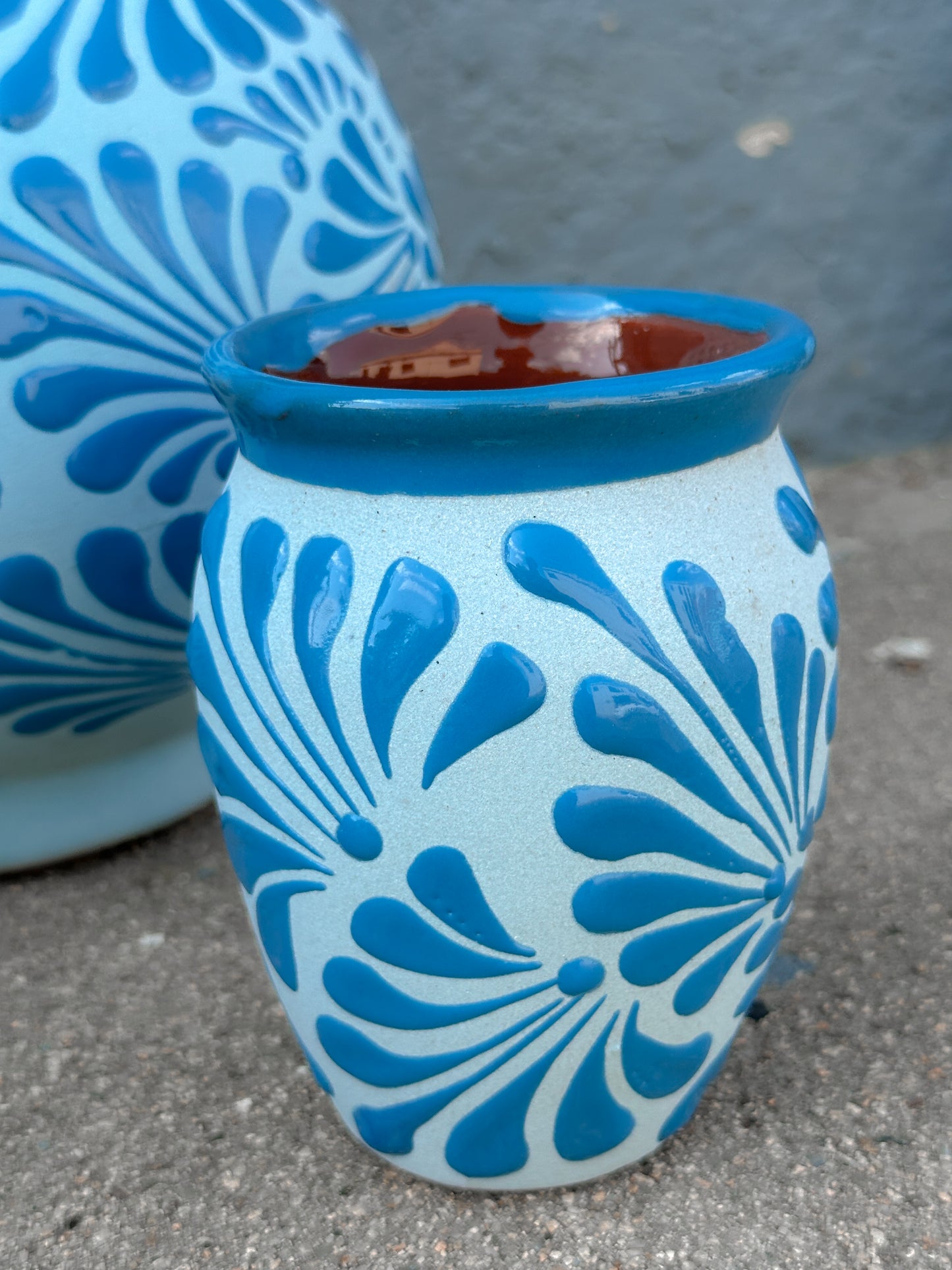 PRE-ORDER Blue Mexican Jarrito (SHIPS IN APPROX. 14 WEEKS)