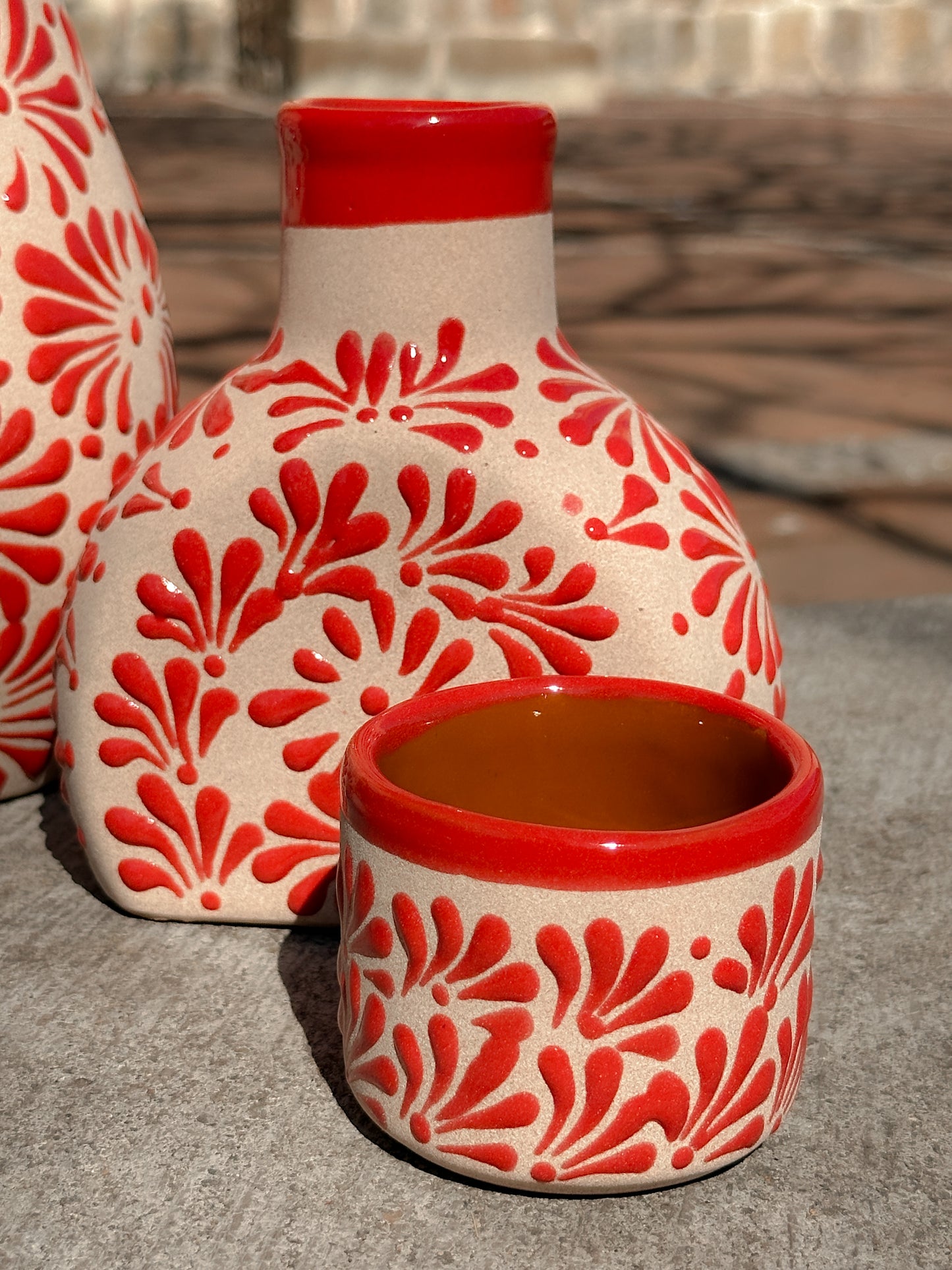 PRE-ORDER Red Tequilero Decanter (SHIPS IN APPROX. 14 WEEKS)
