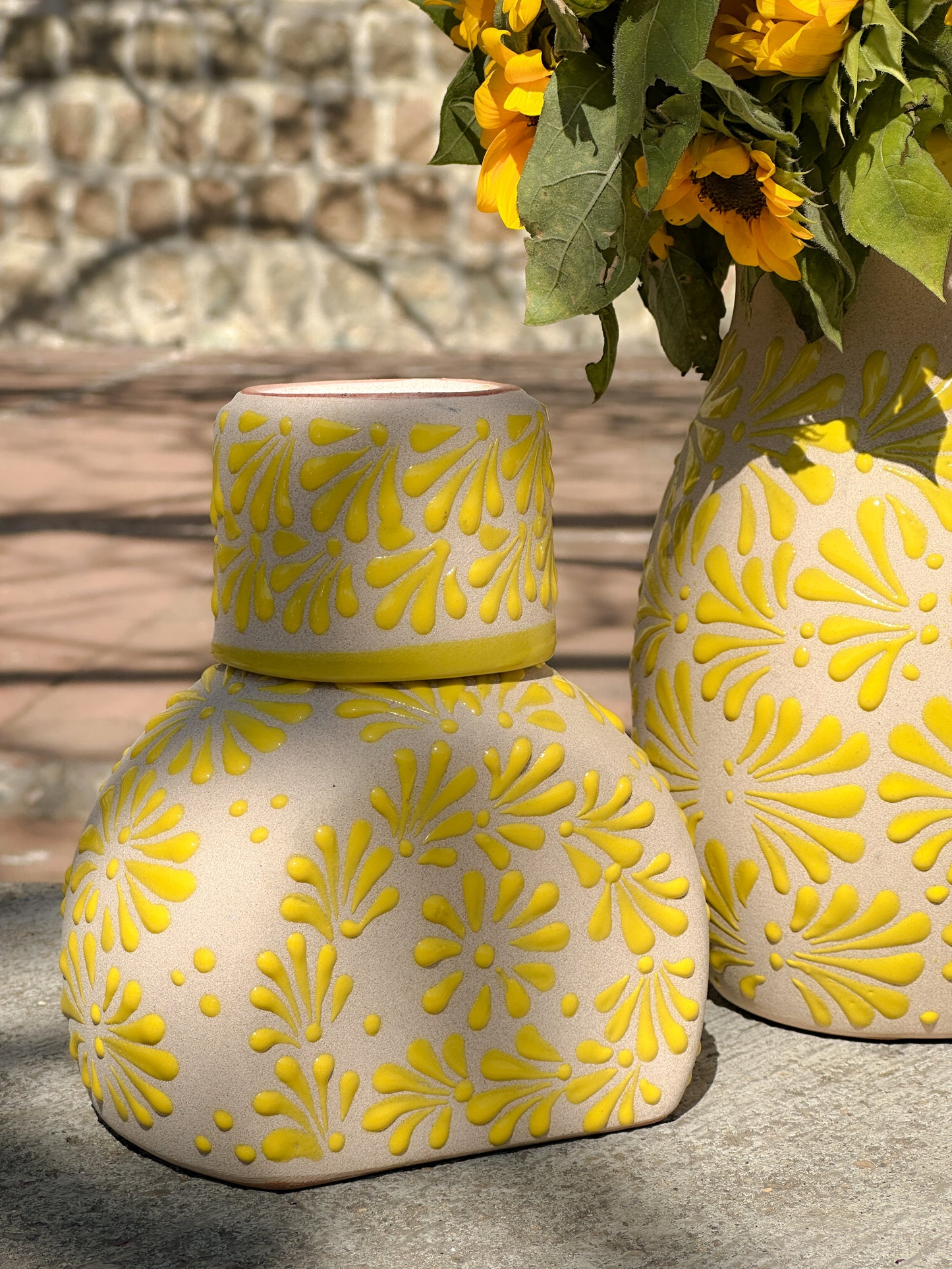 PRE-ORDER Yellow Tequilero Decanter (SHIPS IN APPROX. 14 WEEKS)
