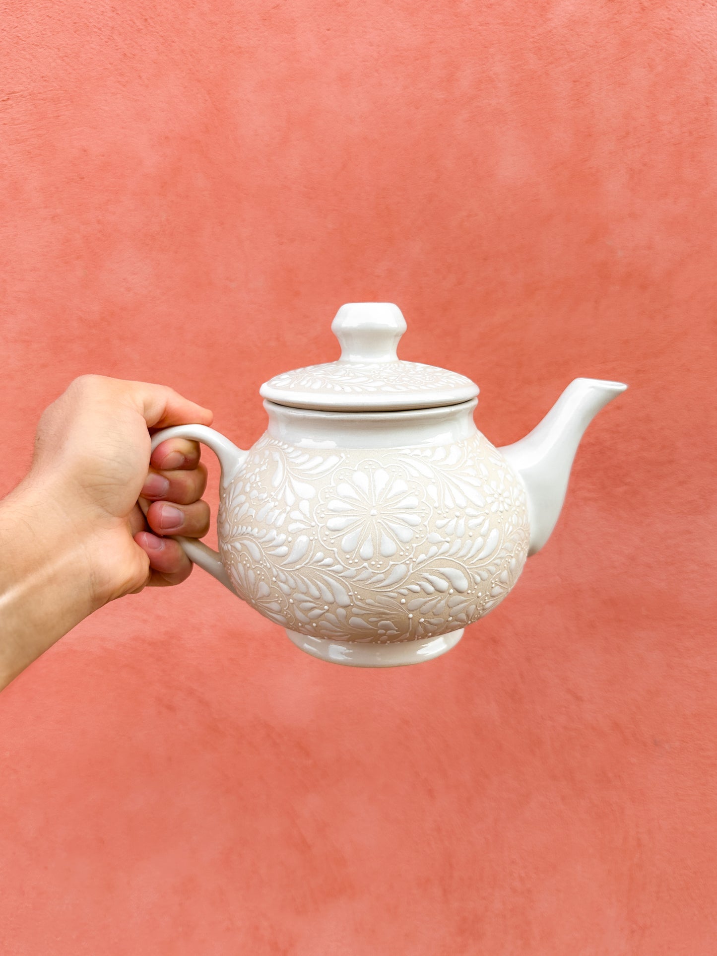 PRE-ORDER White Tea Pot (SHIPS IN APPROX. 6-12 WEEKS)