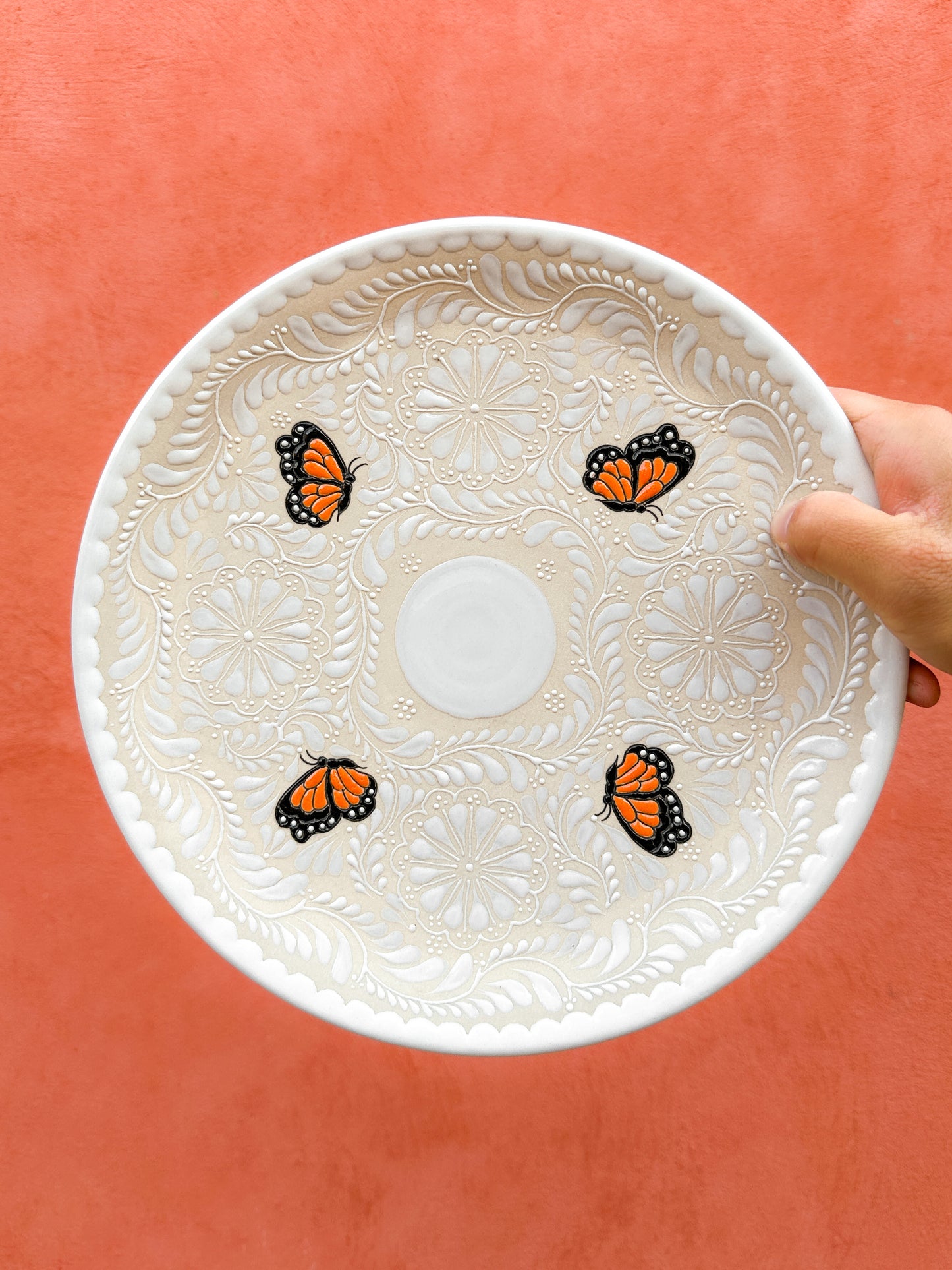 PRE-ORDER Monarca Butterflies Plate (SHIPS IN APPROX. 6-12 WEEKS)