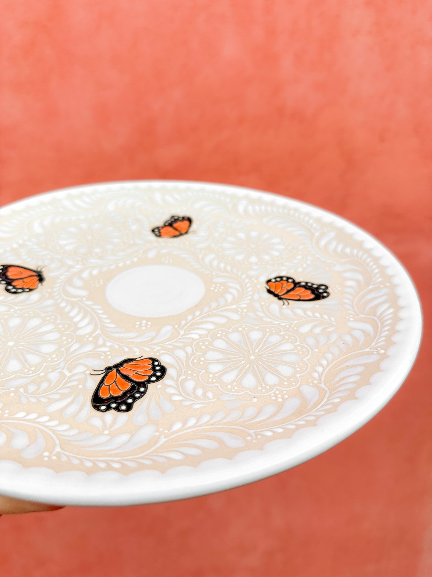 PRE-ORDER Monarca Butterflies Plate (SHIPS IN APPROX. 6-12 WEEKS)