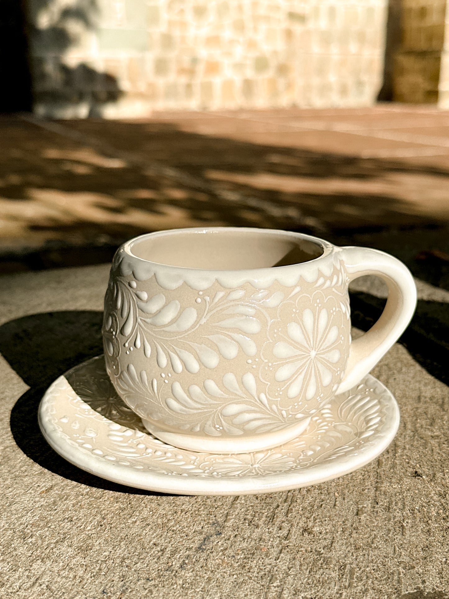 PRE-ORDER White Plate and Mug Set (SHIPS IN APPROX. 6-12 WEEKS)