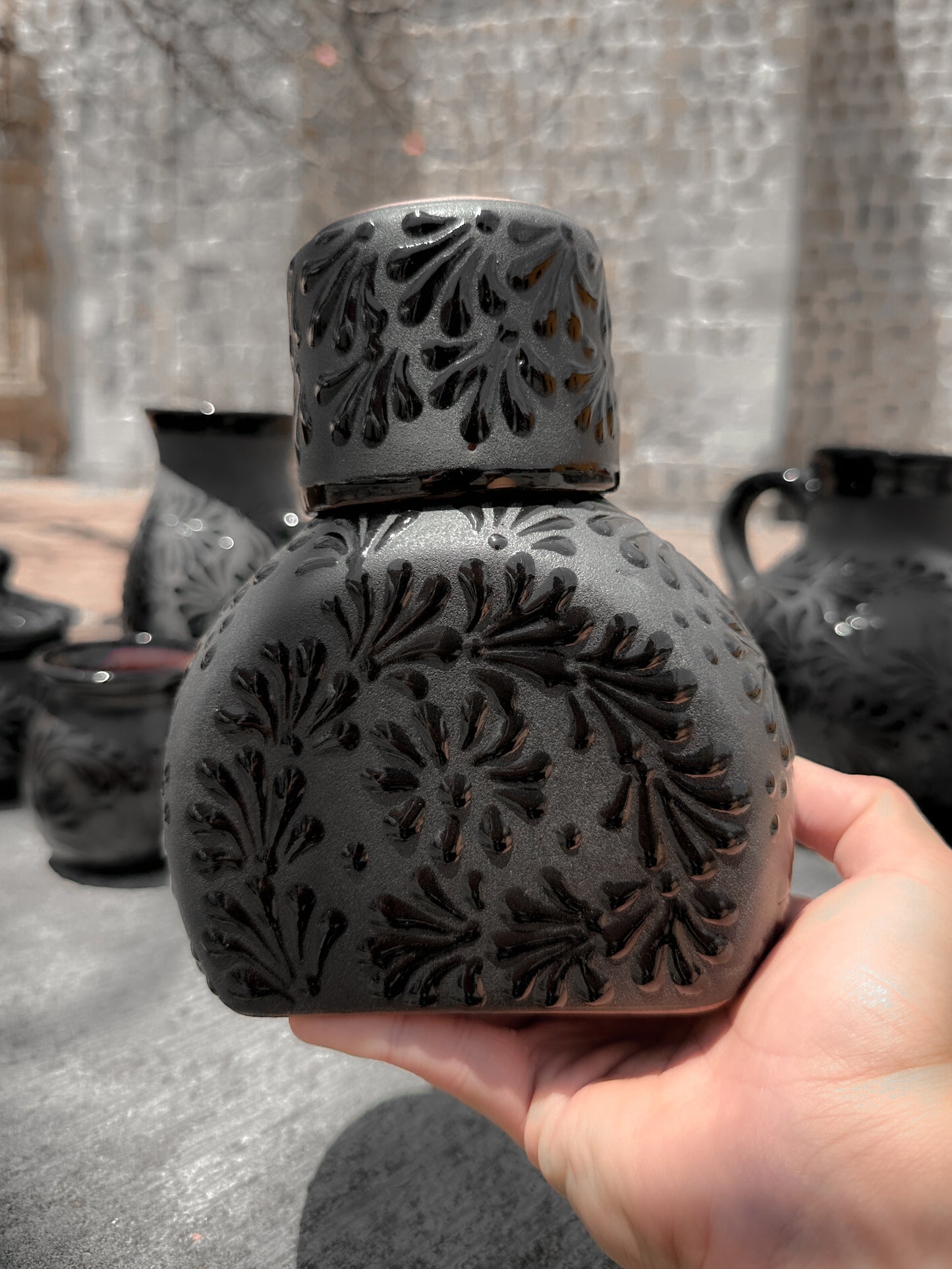 PRE-ORDER Black Tequilero Decanter (SHIPS IN APPROX. 14 WEEKS)