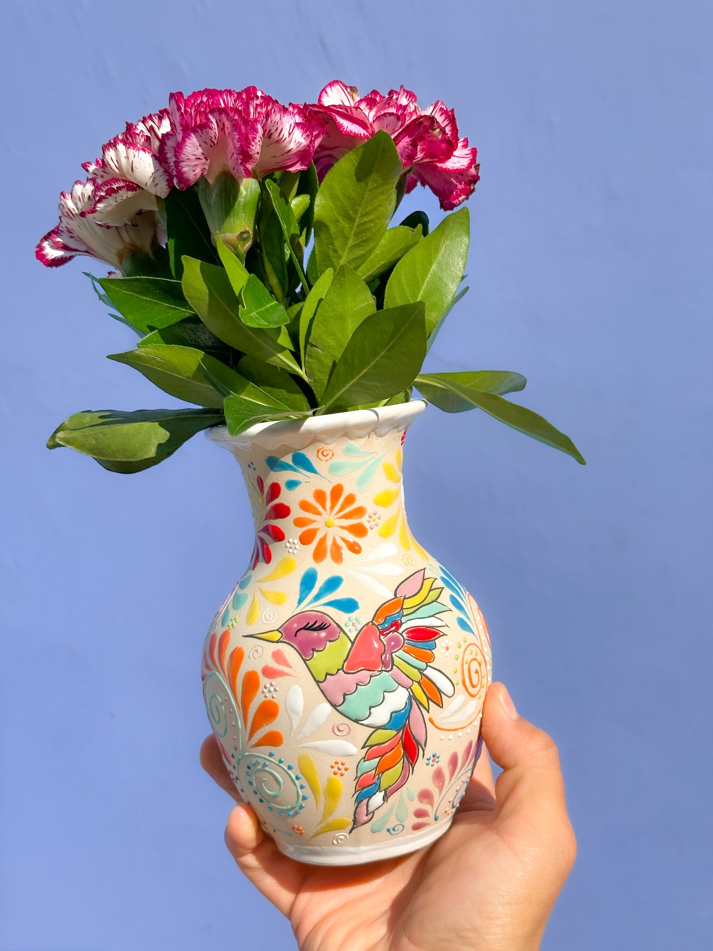 PEDIDO ANTICIPADO Jarrón pequeño de flores con forma de colibrí (ENVÍO EN APROX. 6-12 SEMANAS)