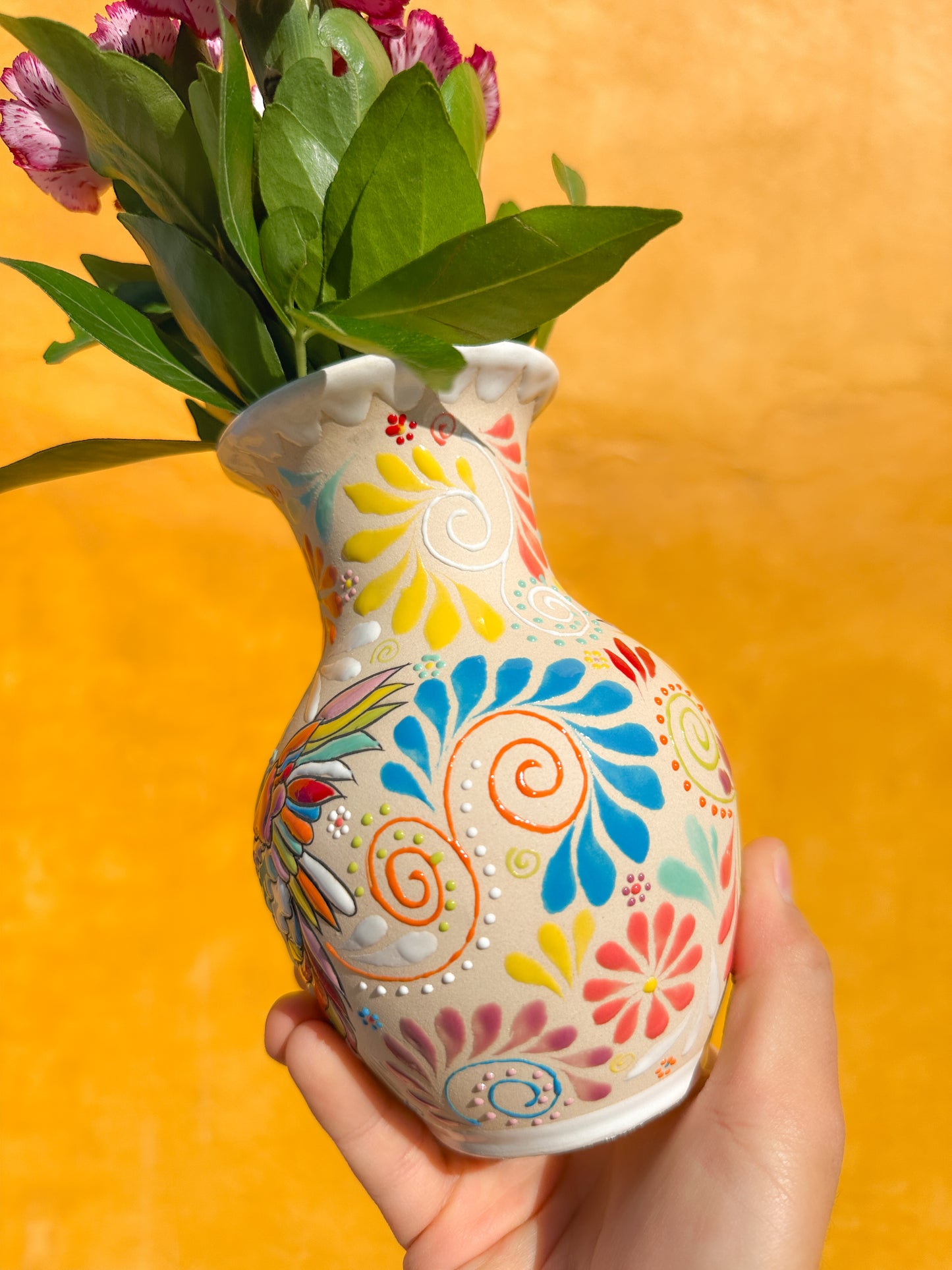 PEDIDO ANTICIPADO Jarrón pequeño de flores con forma de colibrí (ENVÍO EN APROX. 6-12 SEMANAS)
