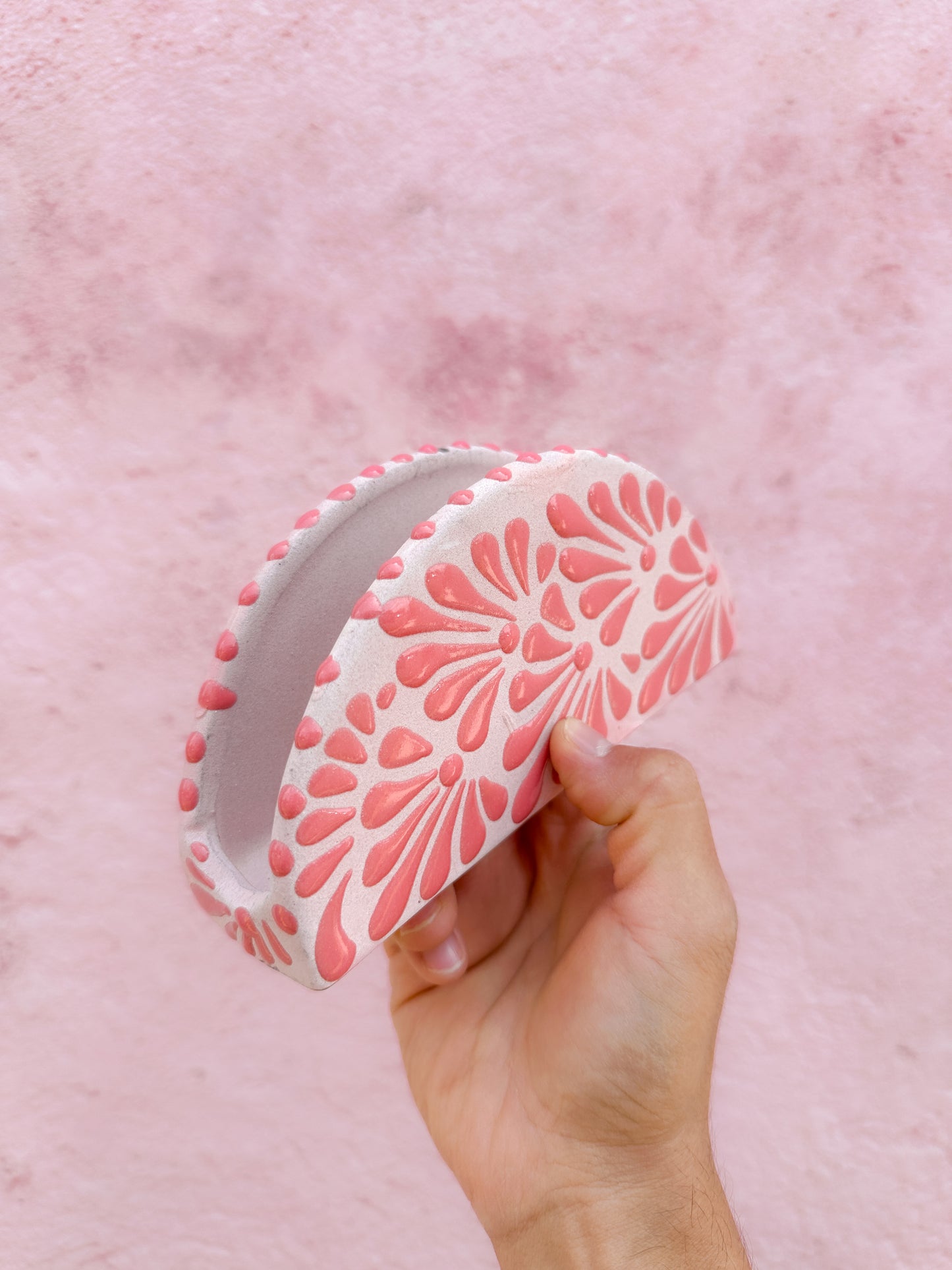 PRE-ORDER Pink Napkin Holder (SHIPS IN APPROX. 14 WEEKS)