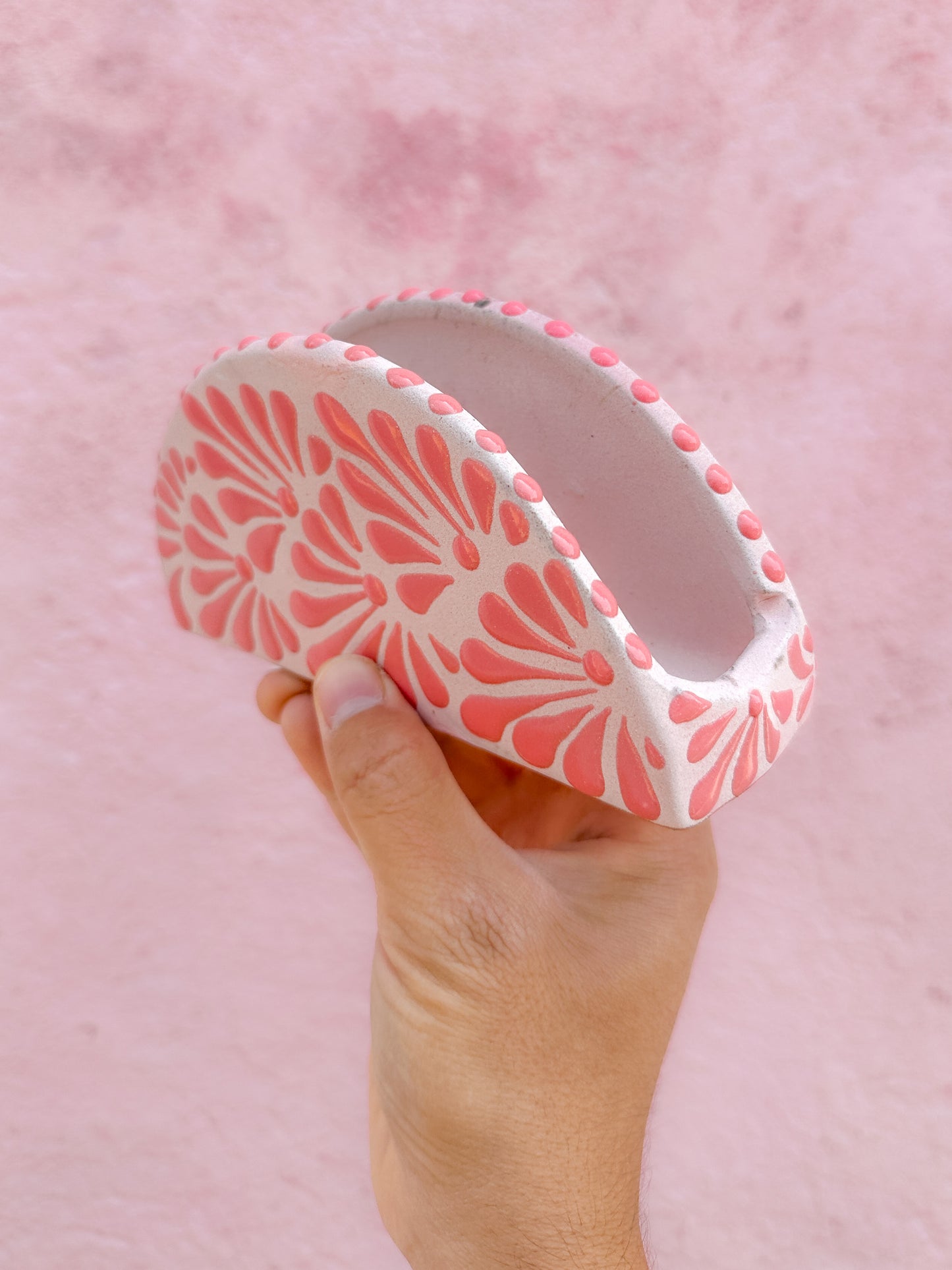 PRE-ORDER Pink Napkin Holder (SHIPS IN APPROX. 14 WEEKS)