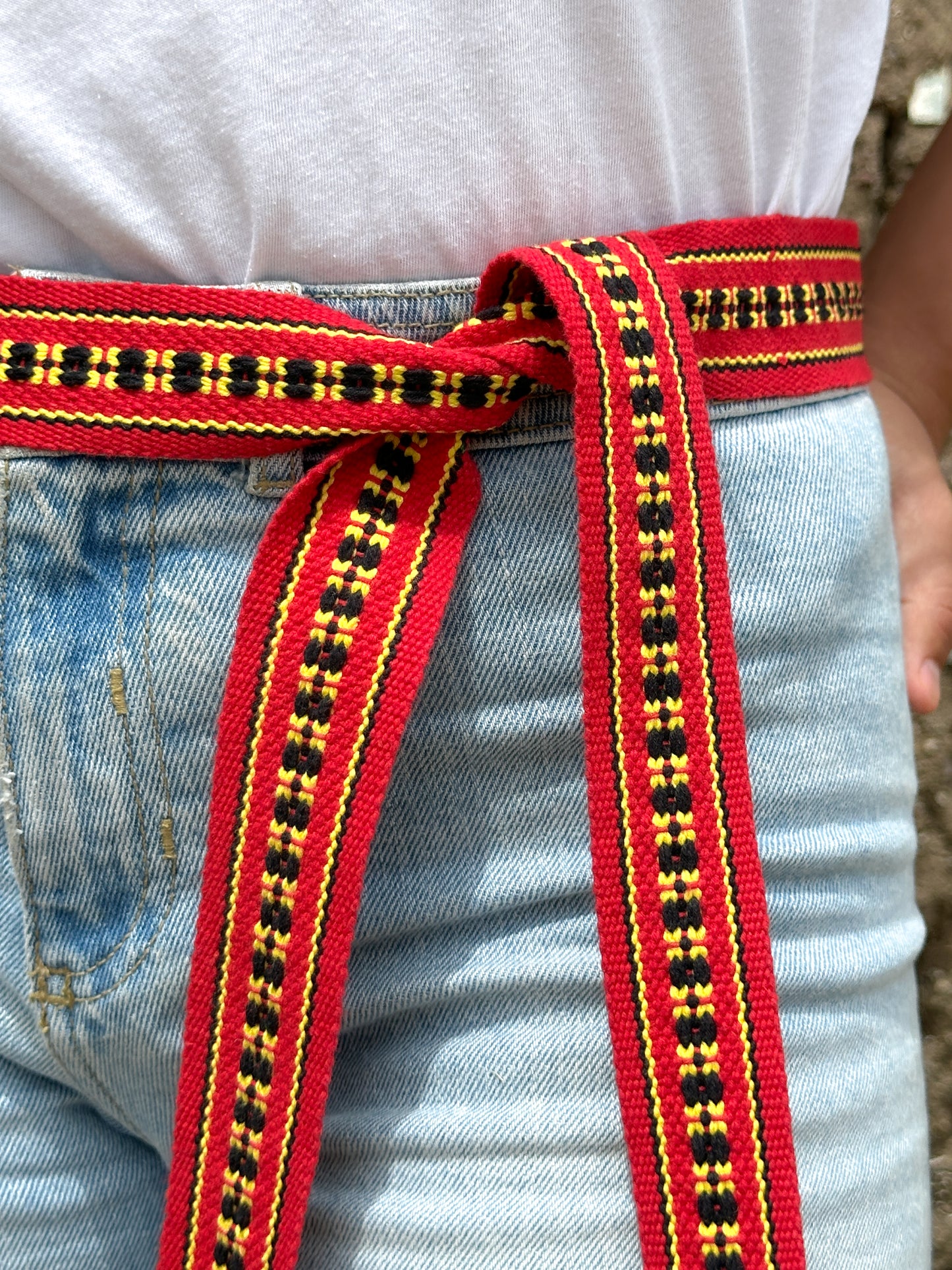 Cinturón Tradicional Mexicano Tejido a Mano
