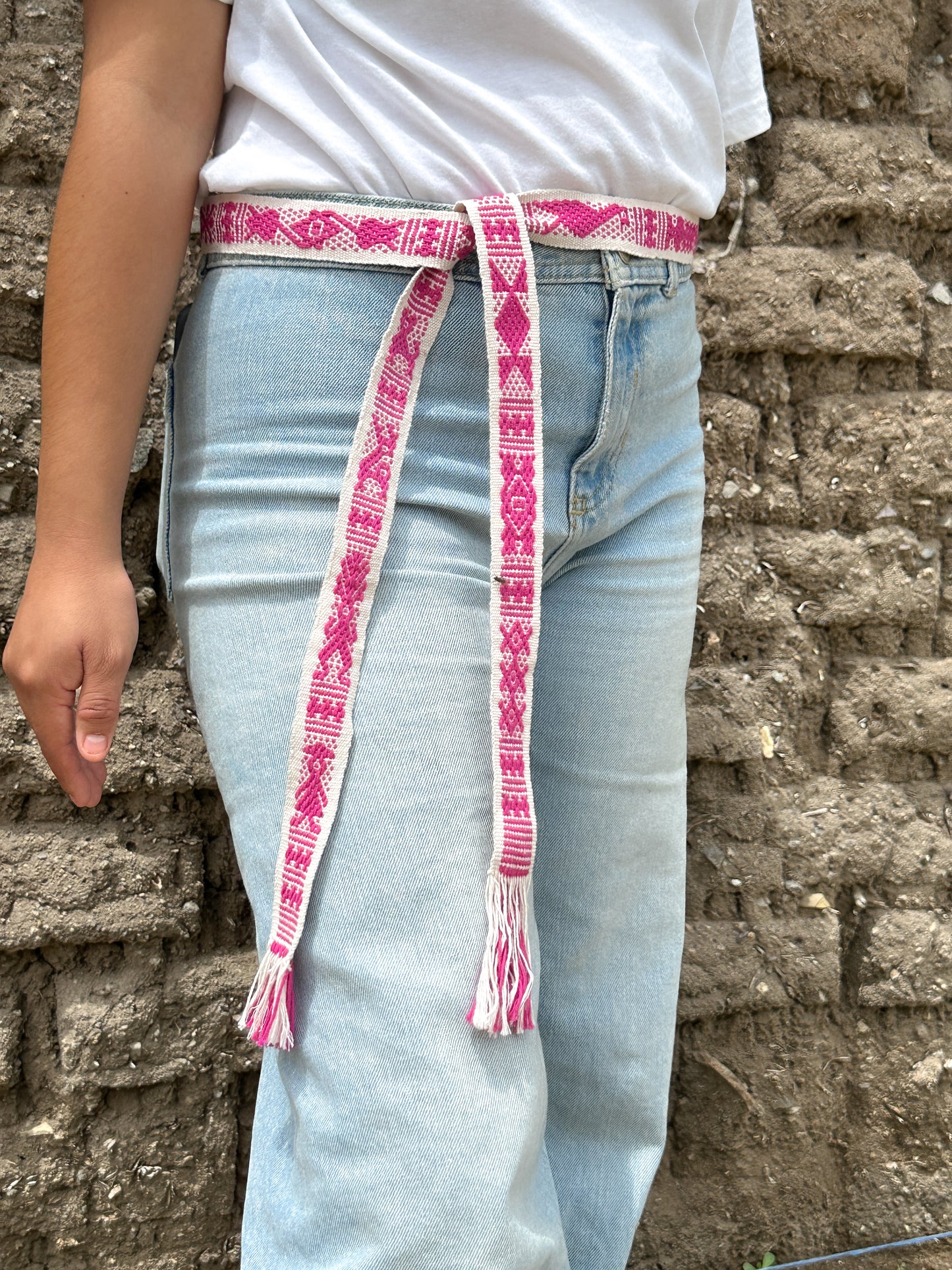 Cinturón Tradicional Mexicano Tejido a Mano