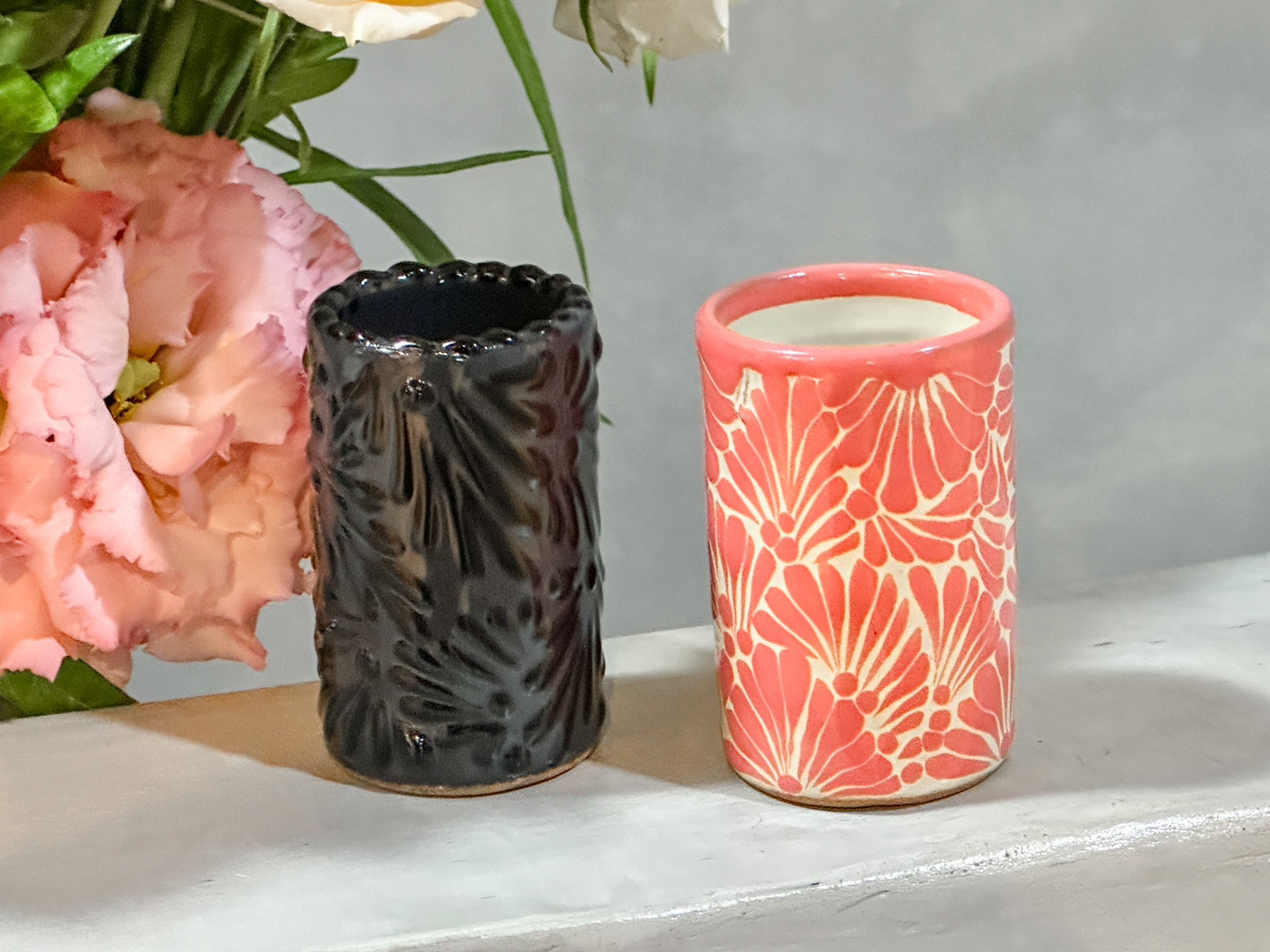 Talavera Tequileros Pink and Black
