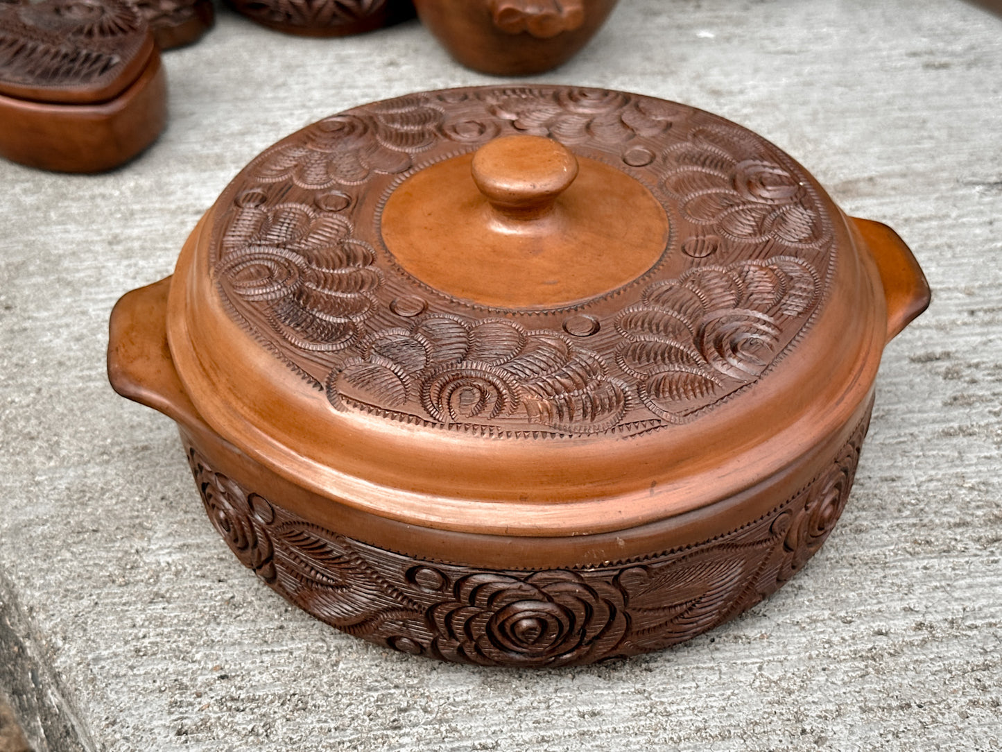 Brown Clay Tortilla Holder