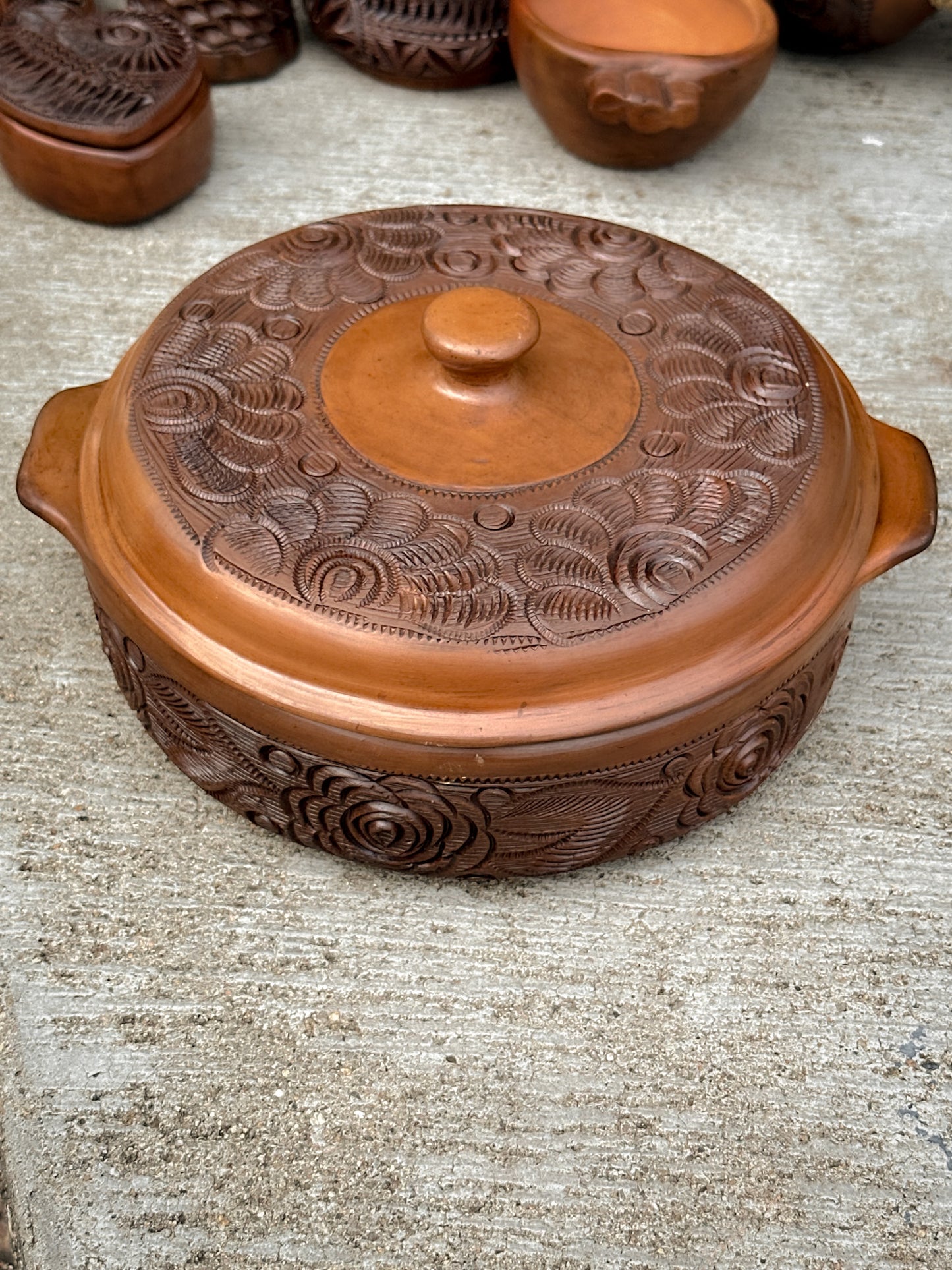 Brown Clay Tortilla Holder