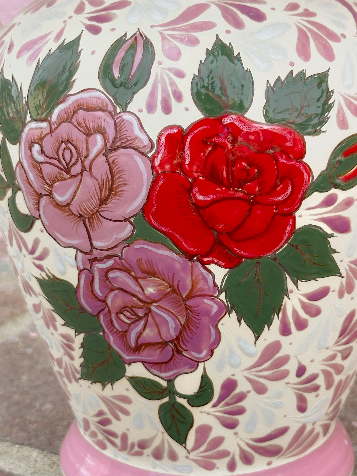 PRE-ORDER Roses Flower Vase (SHIPS IN APPROX. 6-12 WEEKS)