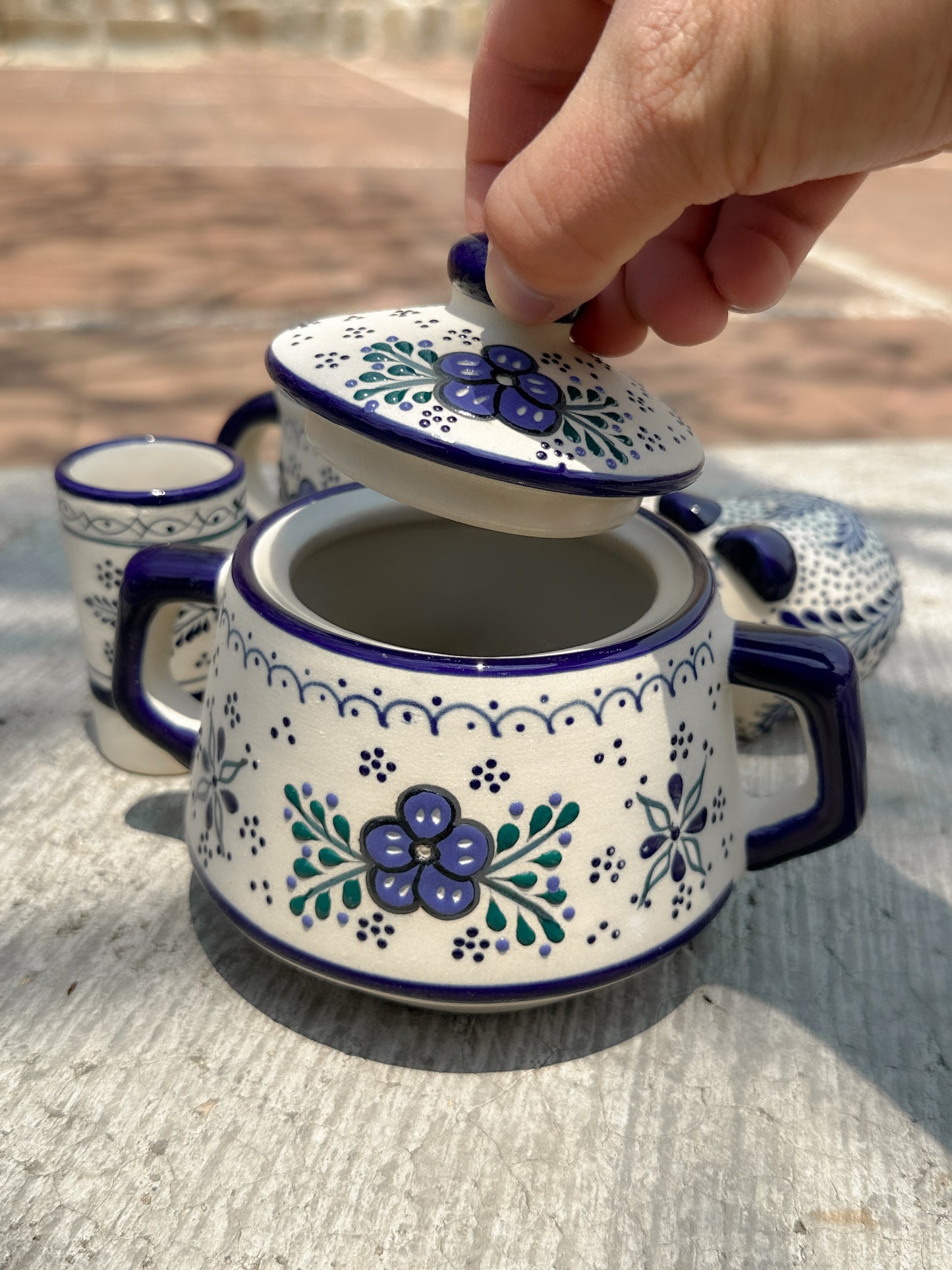 PRE-ORDER Blue Sugar bowl (SHIPS IN APPROX. 6- 12 WEEKS)