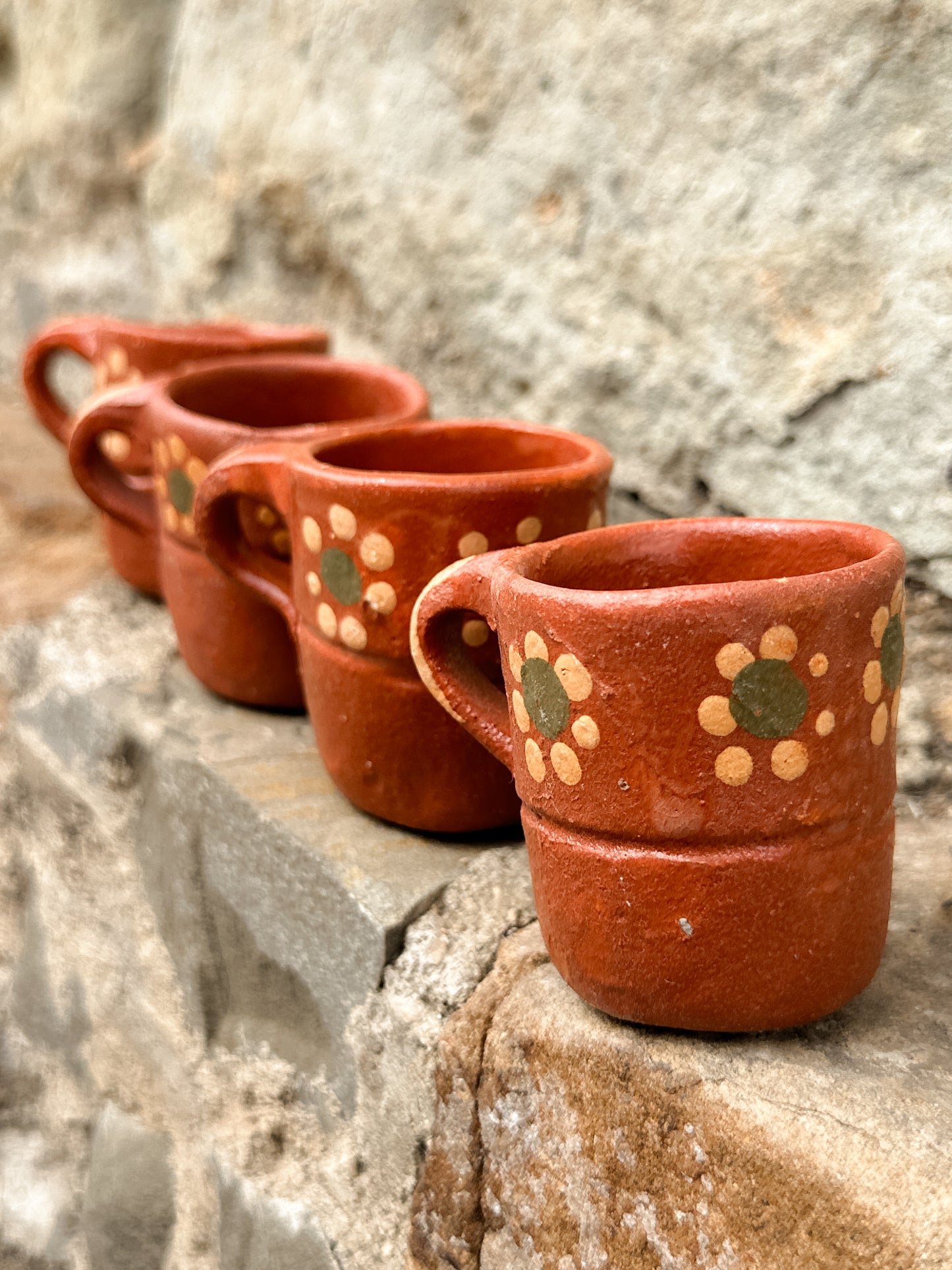 Juego de 4 tequileros Tonala