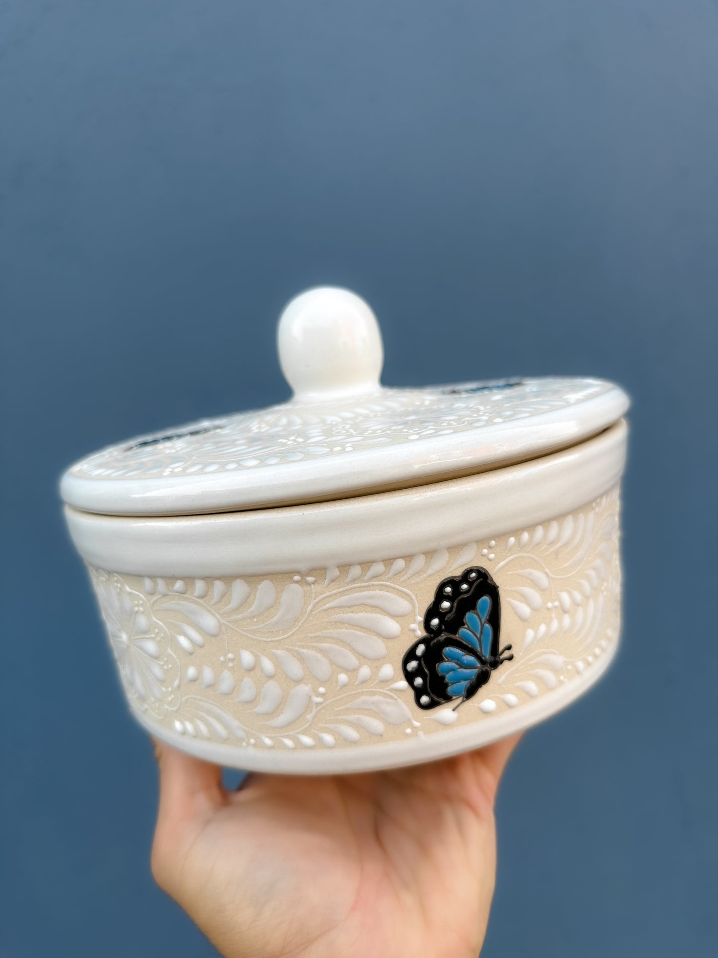 PRE-ORDEN Tortillero Mariposas Azules (ENVÍO EN APROX. 6-12 SEMANAS)