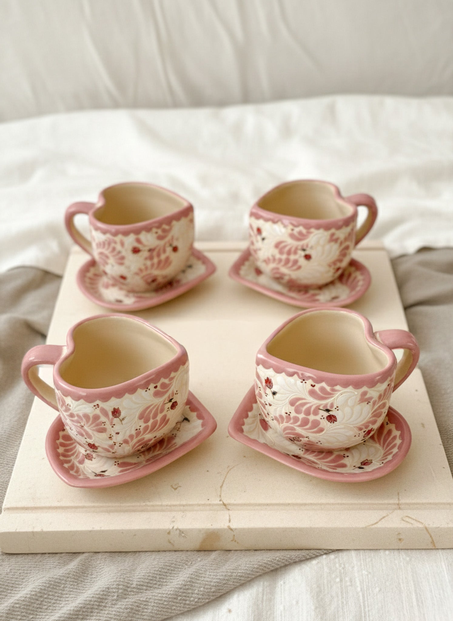 PRE-ORDER Set of 4 Tulip Mug And Plate (SHIPS IN APPROX. 6-12 WEEKS)