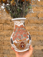 PRE-ORDER Cempasuchil Flower Vase (SHIPS IN APPROX. 6 - 14 WEEKS)