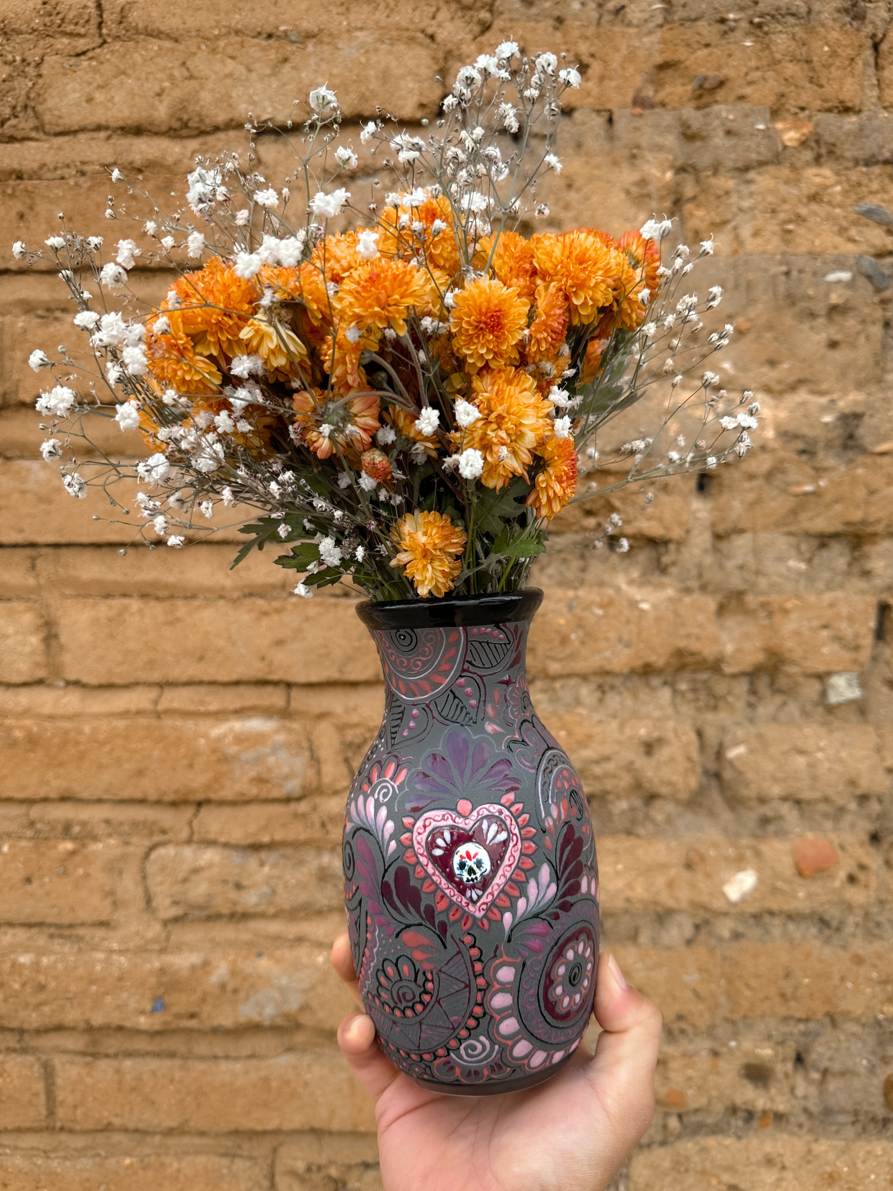 PRE-ORDER Calaverita Flower Vase (SHIPS IN APPROX. 6 - 14 WEEKS)