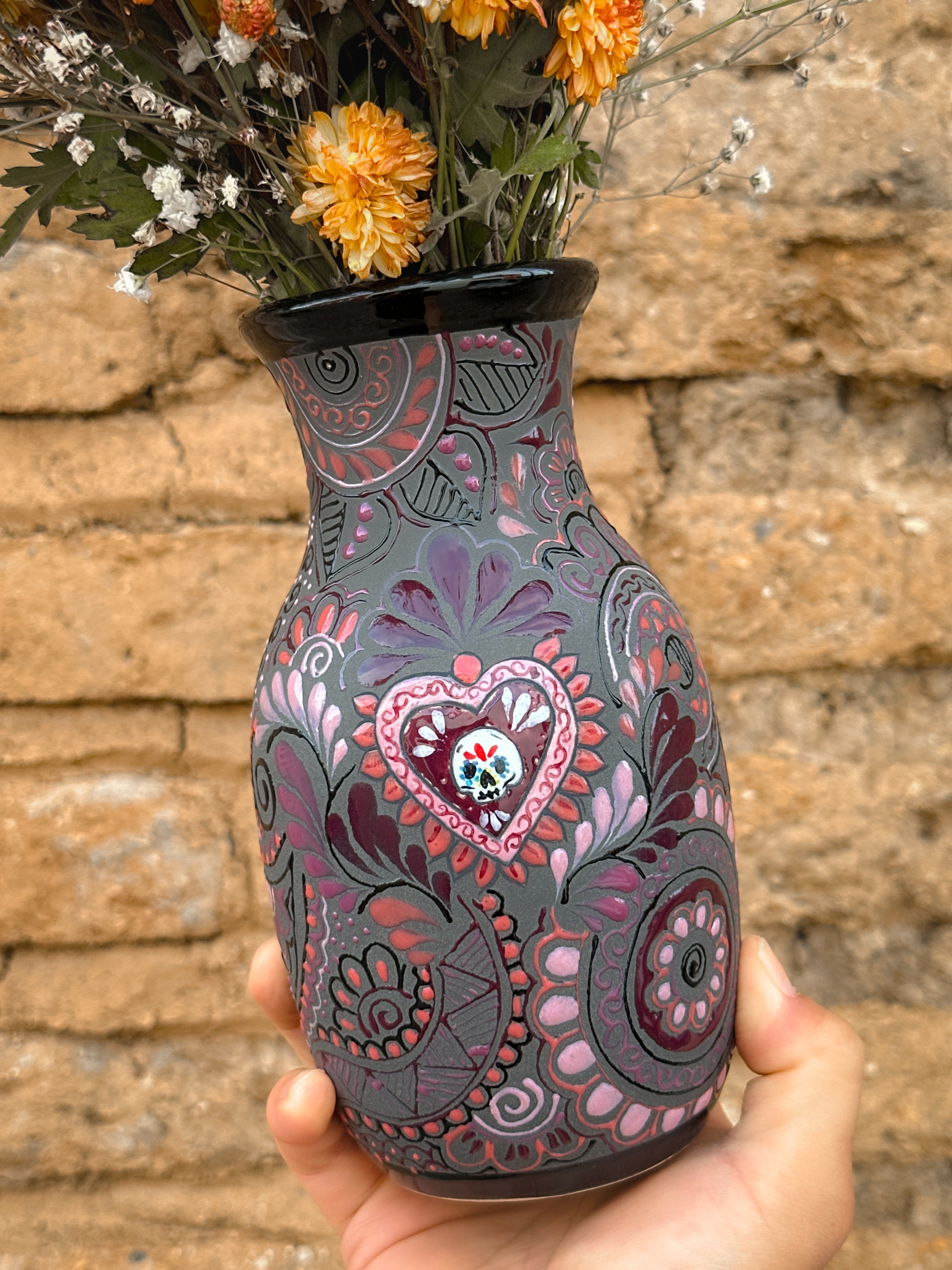 PRE-ORDER Calaverita Flower Vase (SHIPS IN APPROX. 6 - 14 WEEKS)