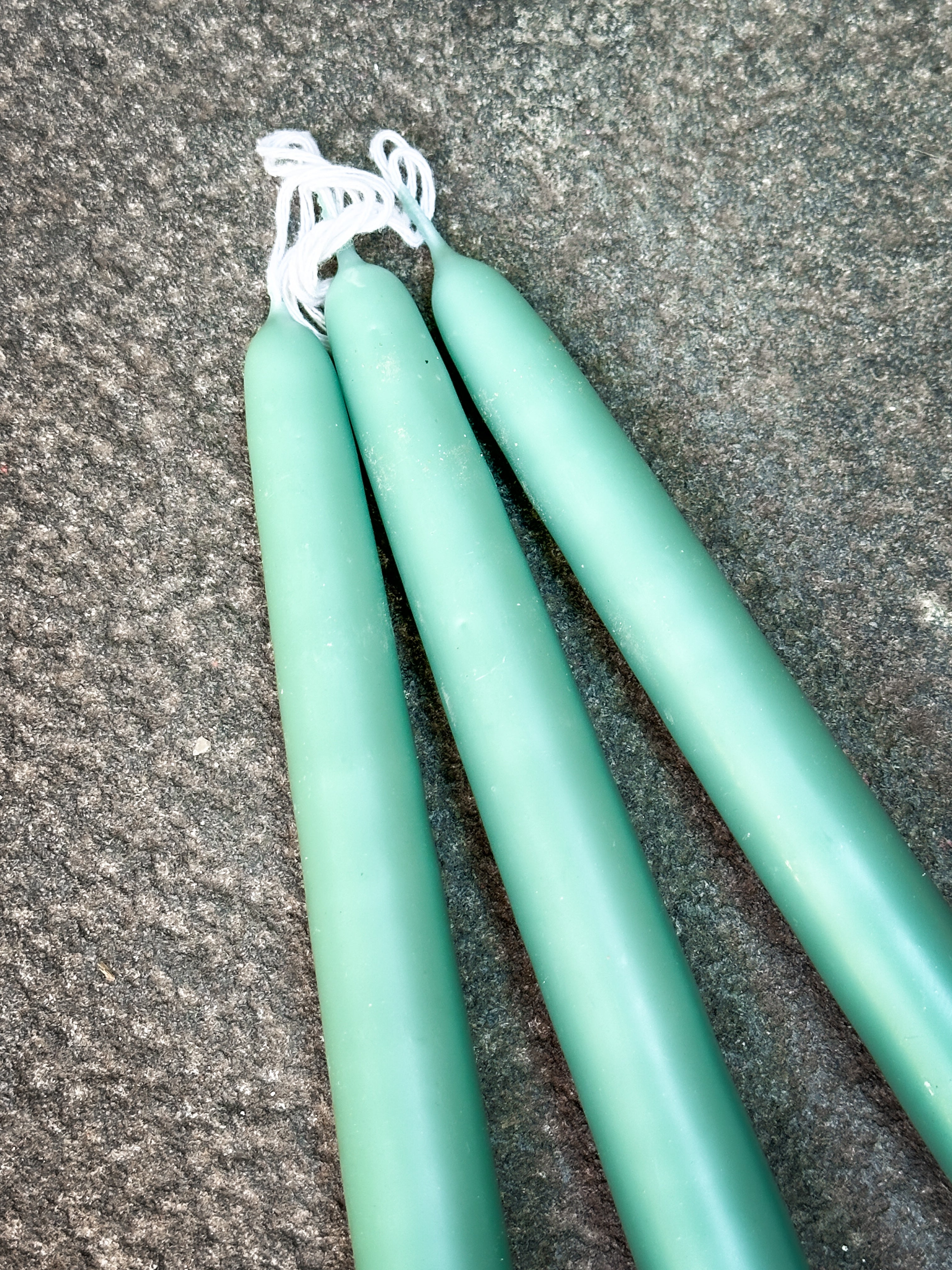 Set of 3 Beeswax Taper Candles