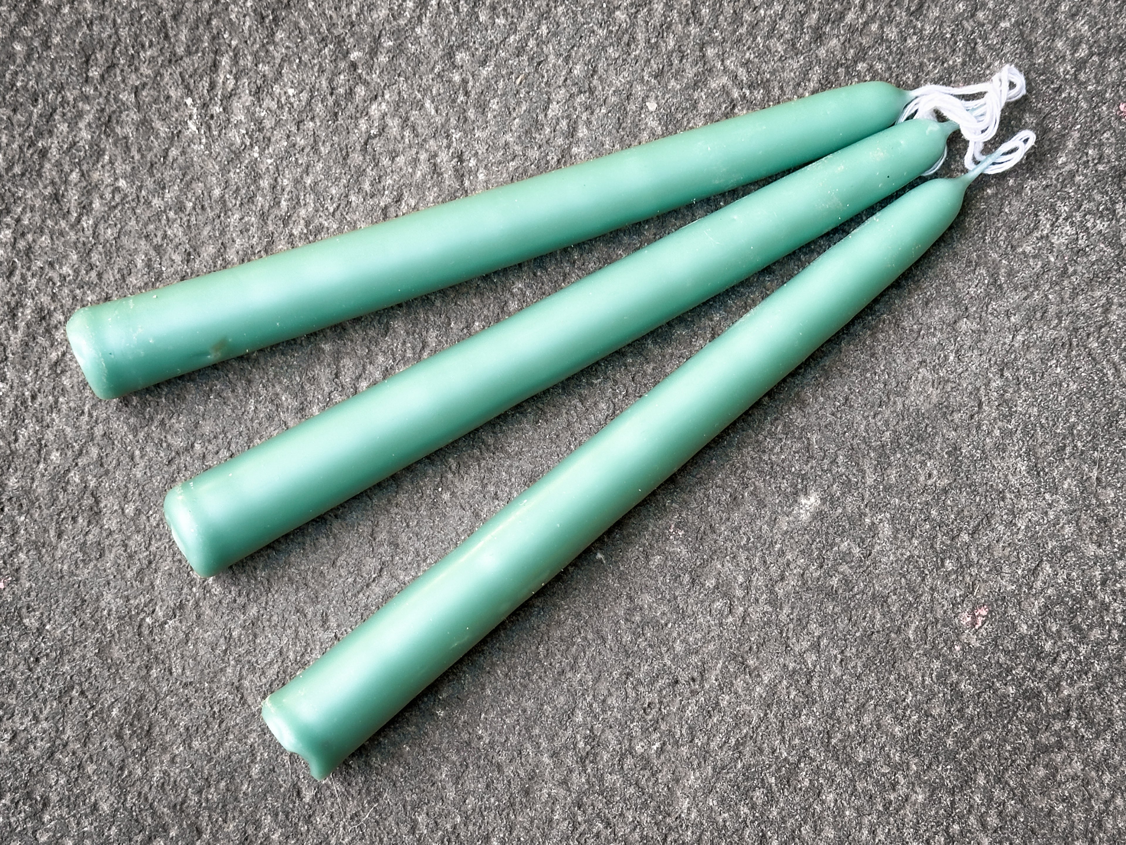 Set of 3 Beeswax Taper Candles