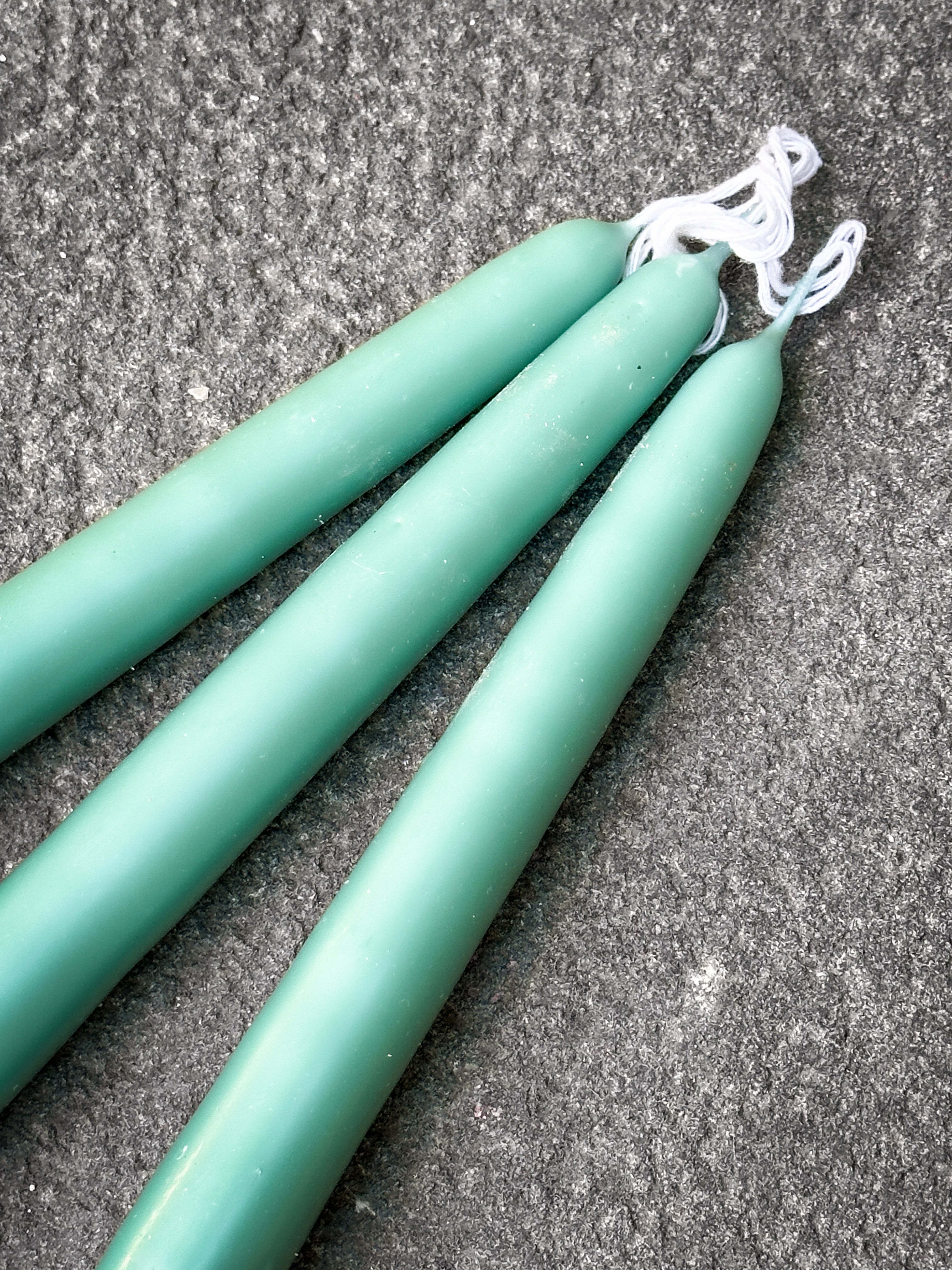 Set of 3 Beeswax Taper Candles