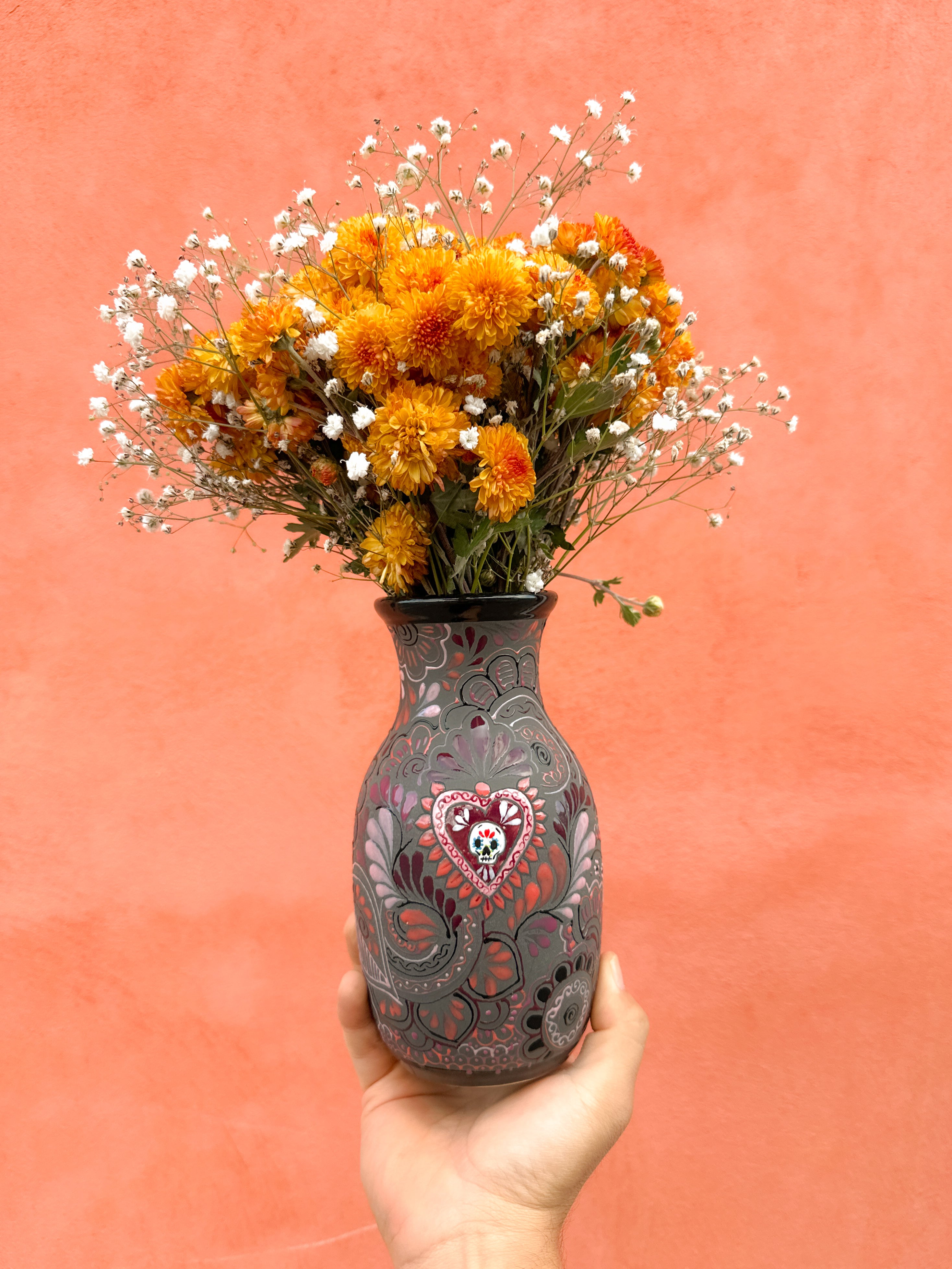 PRE-ORDER Calaverita Flower Vase (SHIPS IN APPROX. 6 - 14 WEEKS)