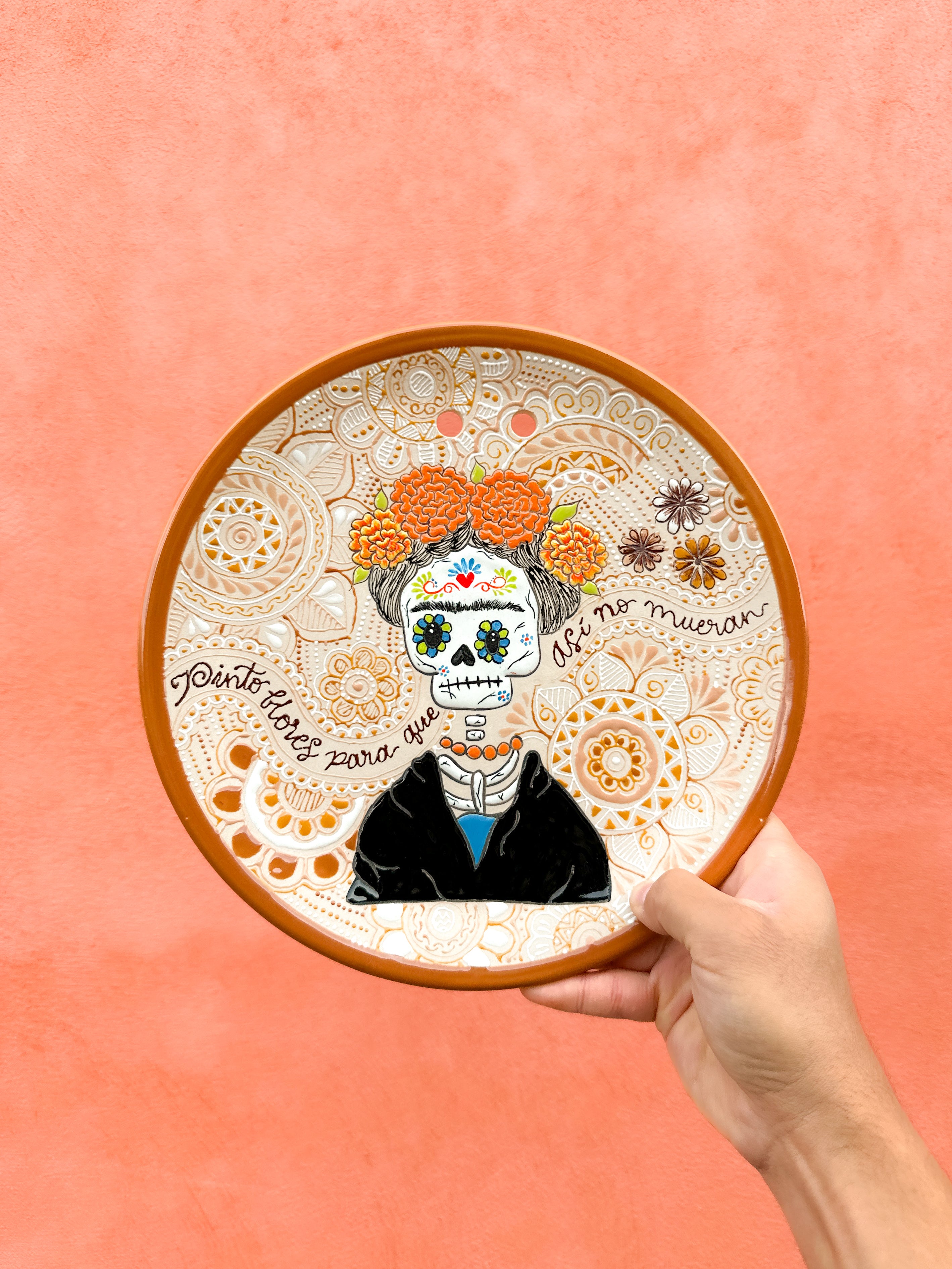 PRE-ORDER Colores de Frida Plate (SHIPS IN APPROX. 6 - 14 WEEKS)