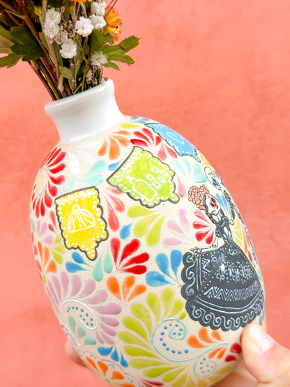 PRE-ORDER Dia de Muertos Flower Vase