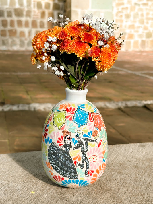 PRE-ORDER Dia de Muertos Flower Vase