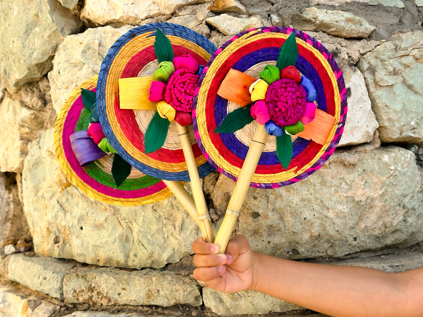 Mexican Colorful Hand Fan